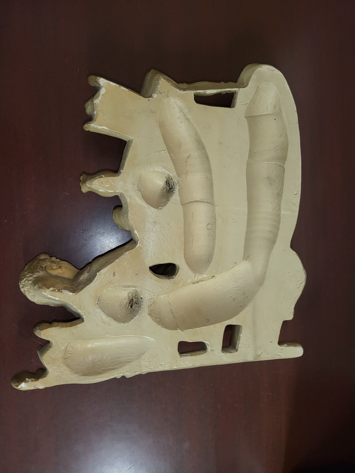 Vintage Universal Statuary Plaster Wall Hanging Hunter & Dog 16W x 15H x 3"