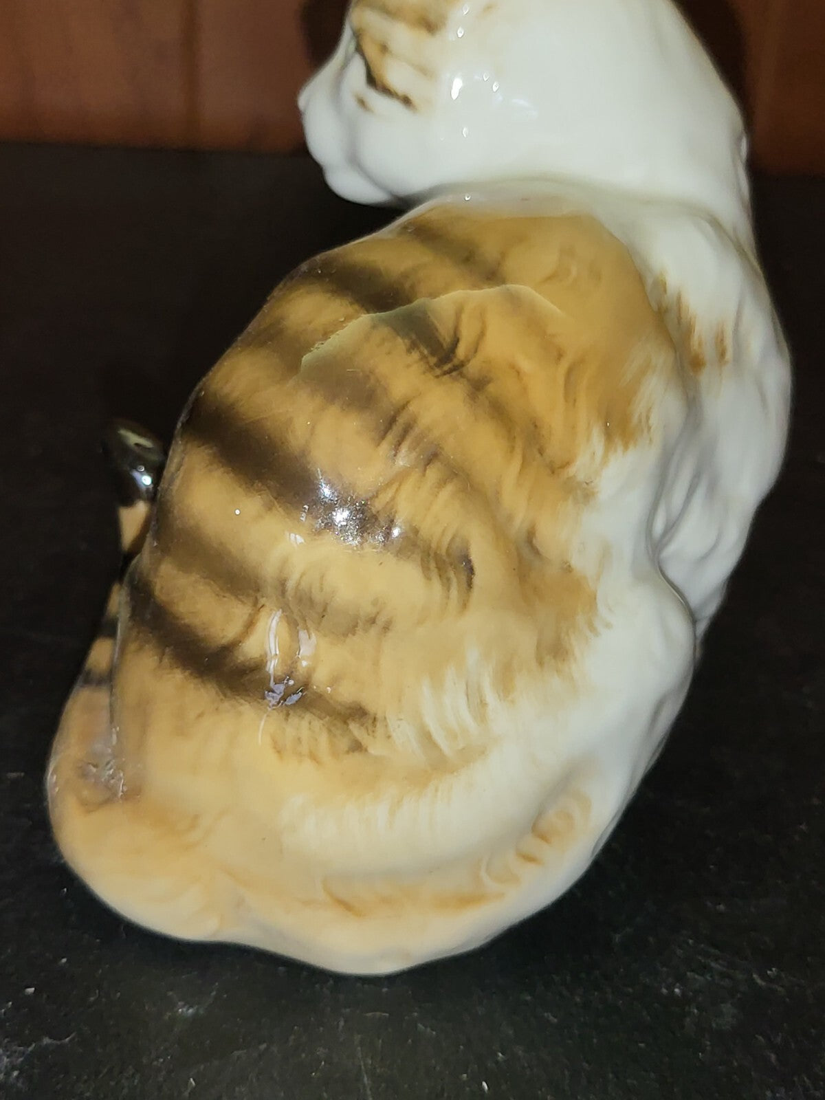 Figurine Ceramic Cat 4.5" Brown Kitty Hutschenreuther Kunstabteilung Selb C3006