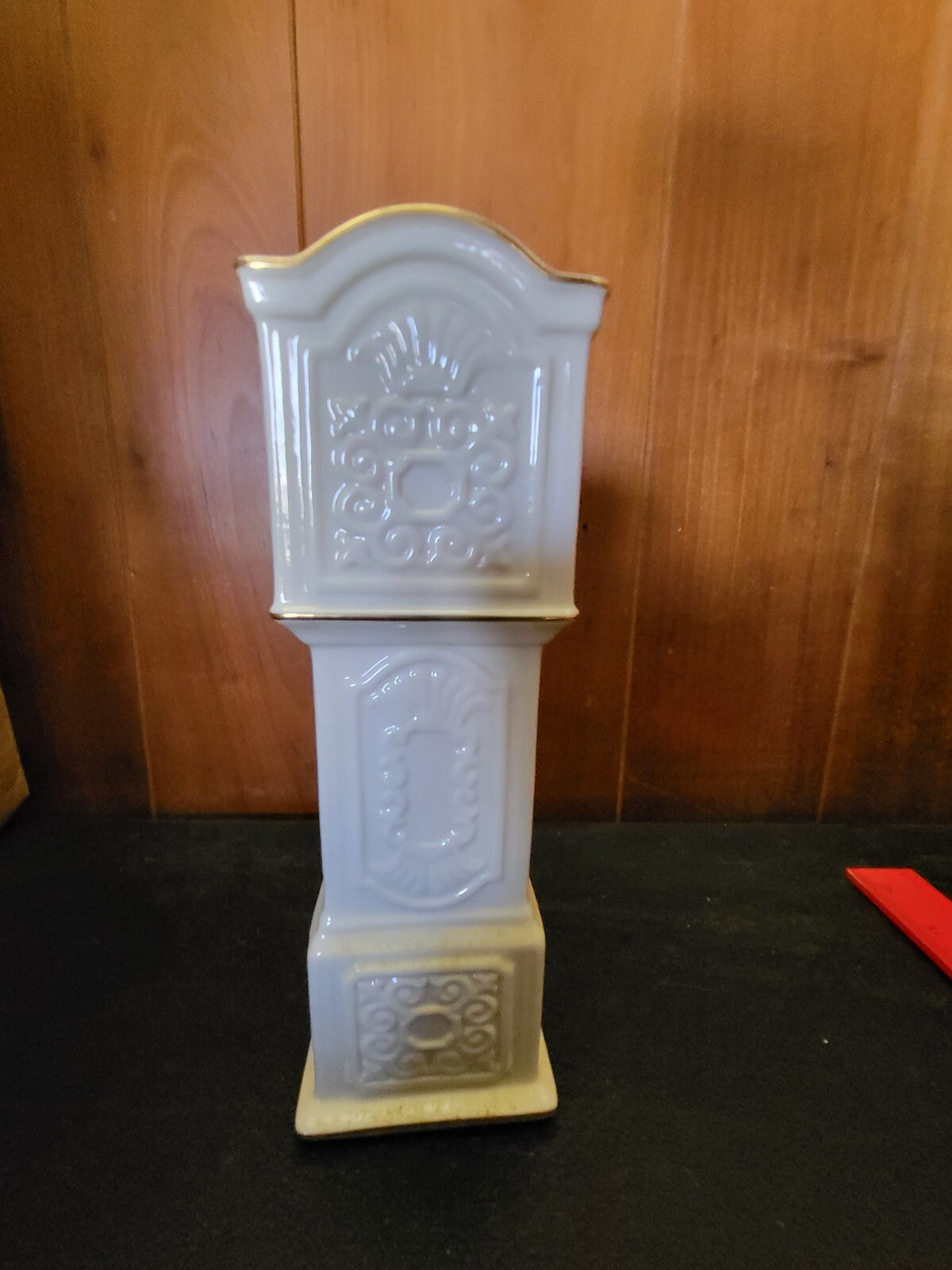 Figurine Lenox Grandfather Clock White 8.5"H Quartz Roman Numeral Face