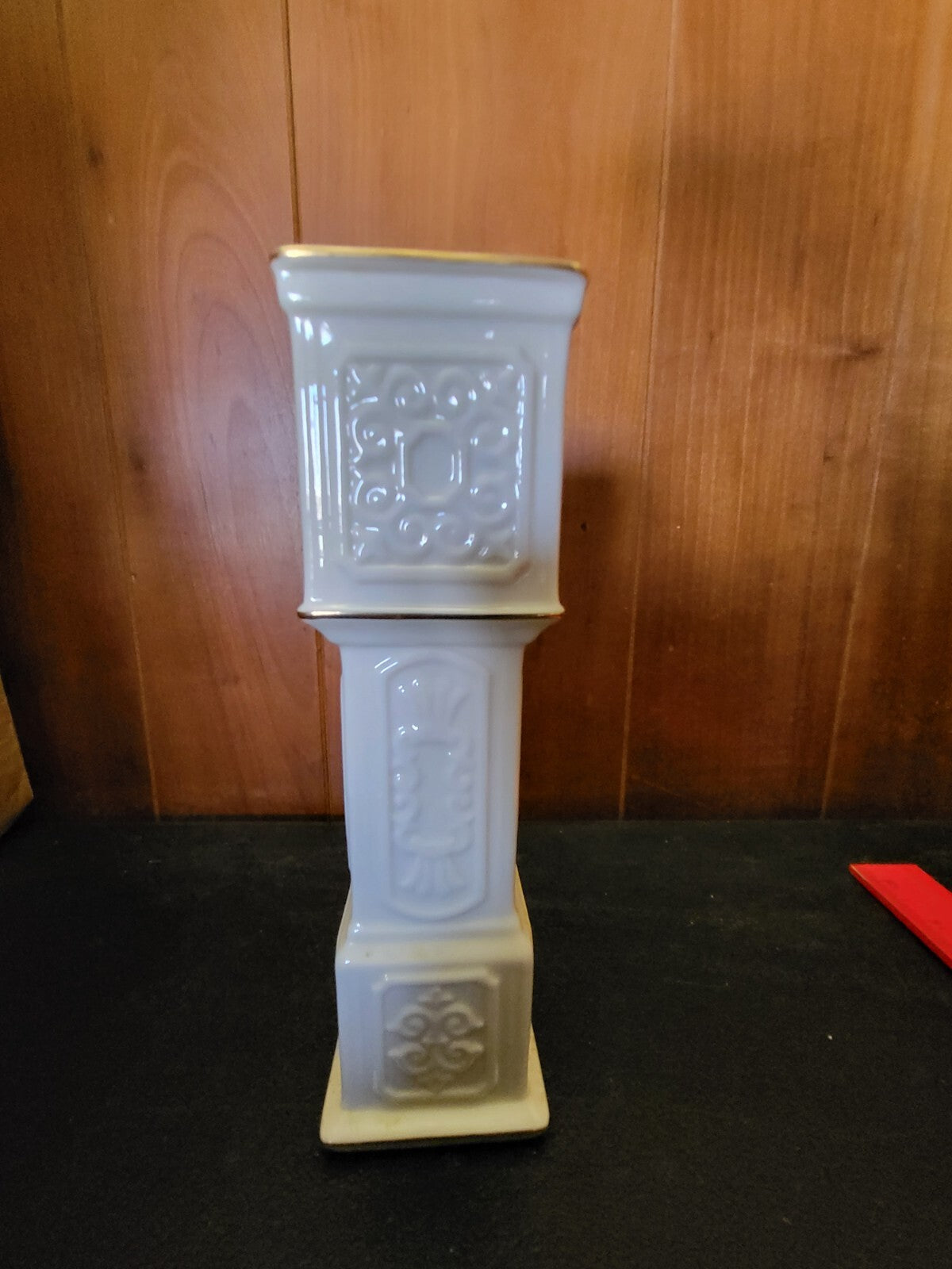Figurine Lenox Grandfather Clock White 8.5"H Quartz Roman Numeral Face