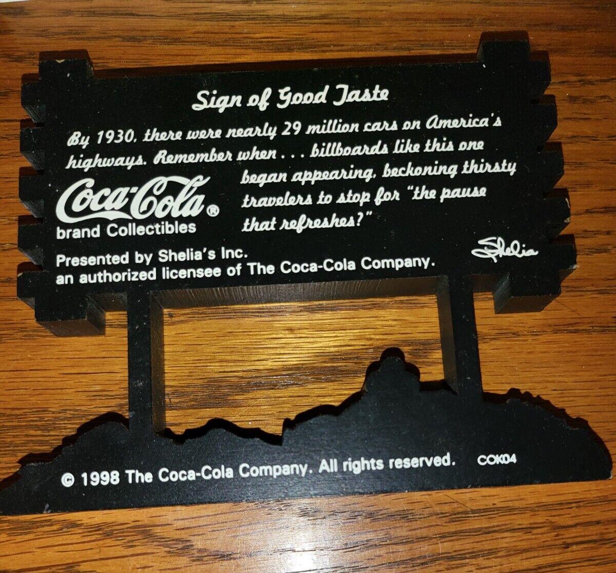 3 Shelia's Wood Block Decor Coca-Cola COK05 1995 COK04 1998 COK13 1999
