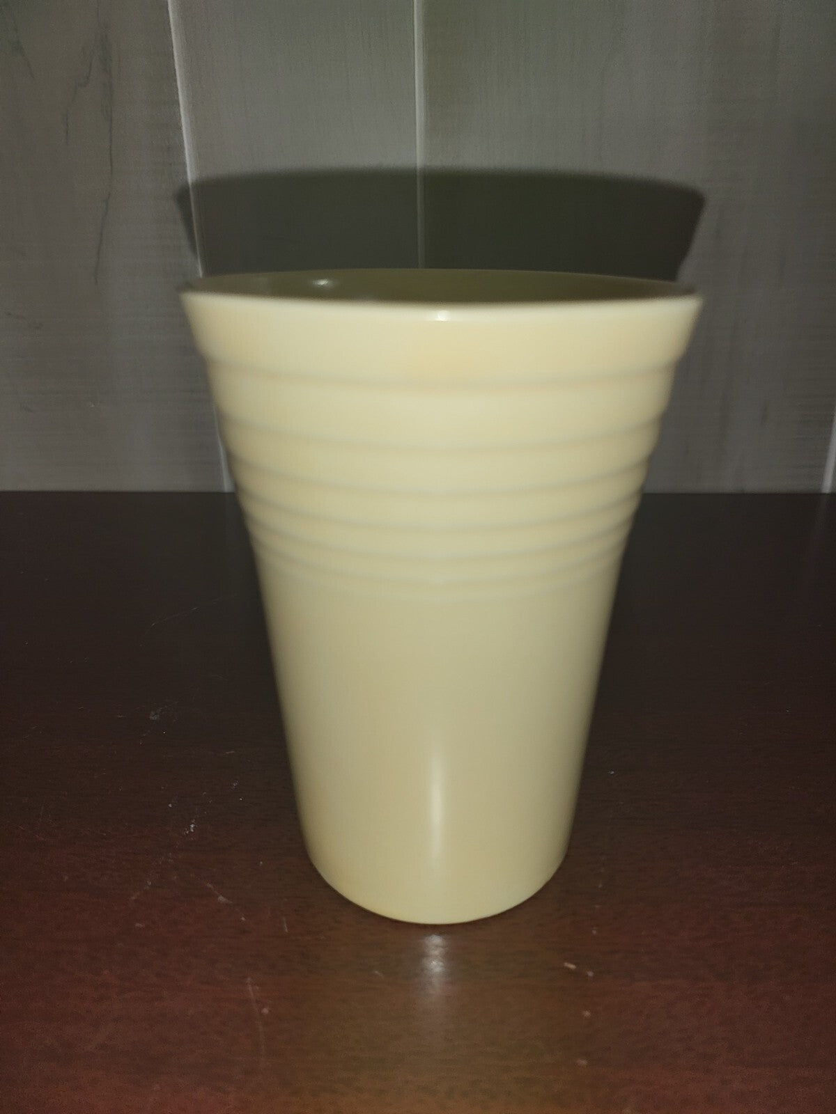 Vintage Fiesta USA Drinking Glass 4.5" Cream No Chips #3052-C