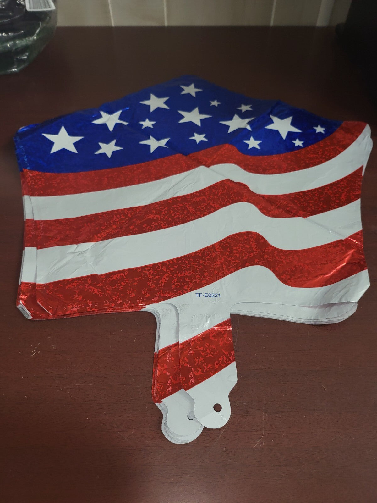 10 ct Mylar Balloon US Flag Star 16" Red White Blue Patriotic Independence