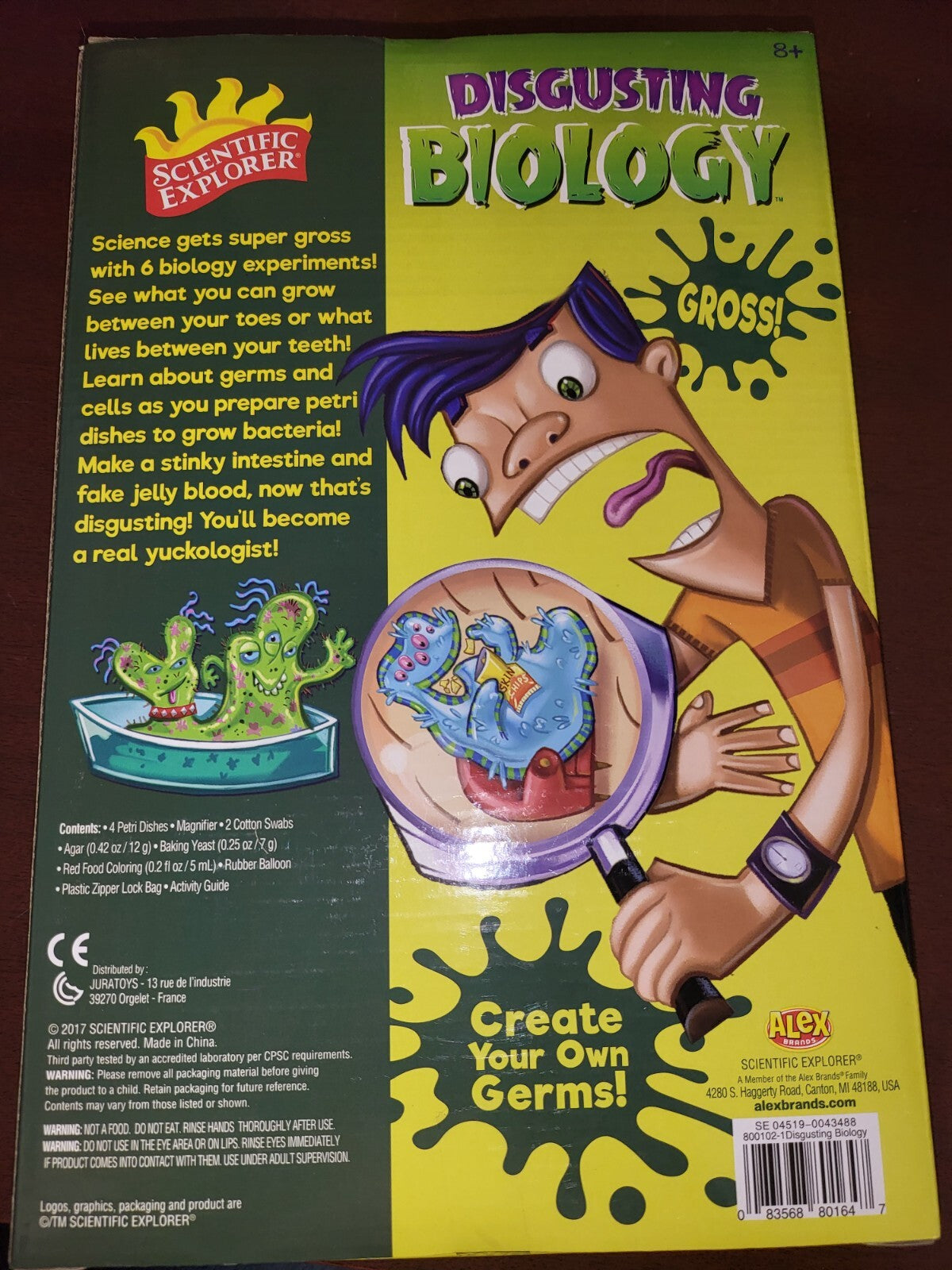 Scientific Explorer Disgusting Biology Kids Science Kit Game Age 8+ NIOB