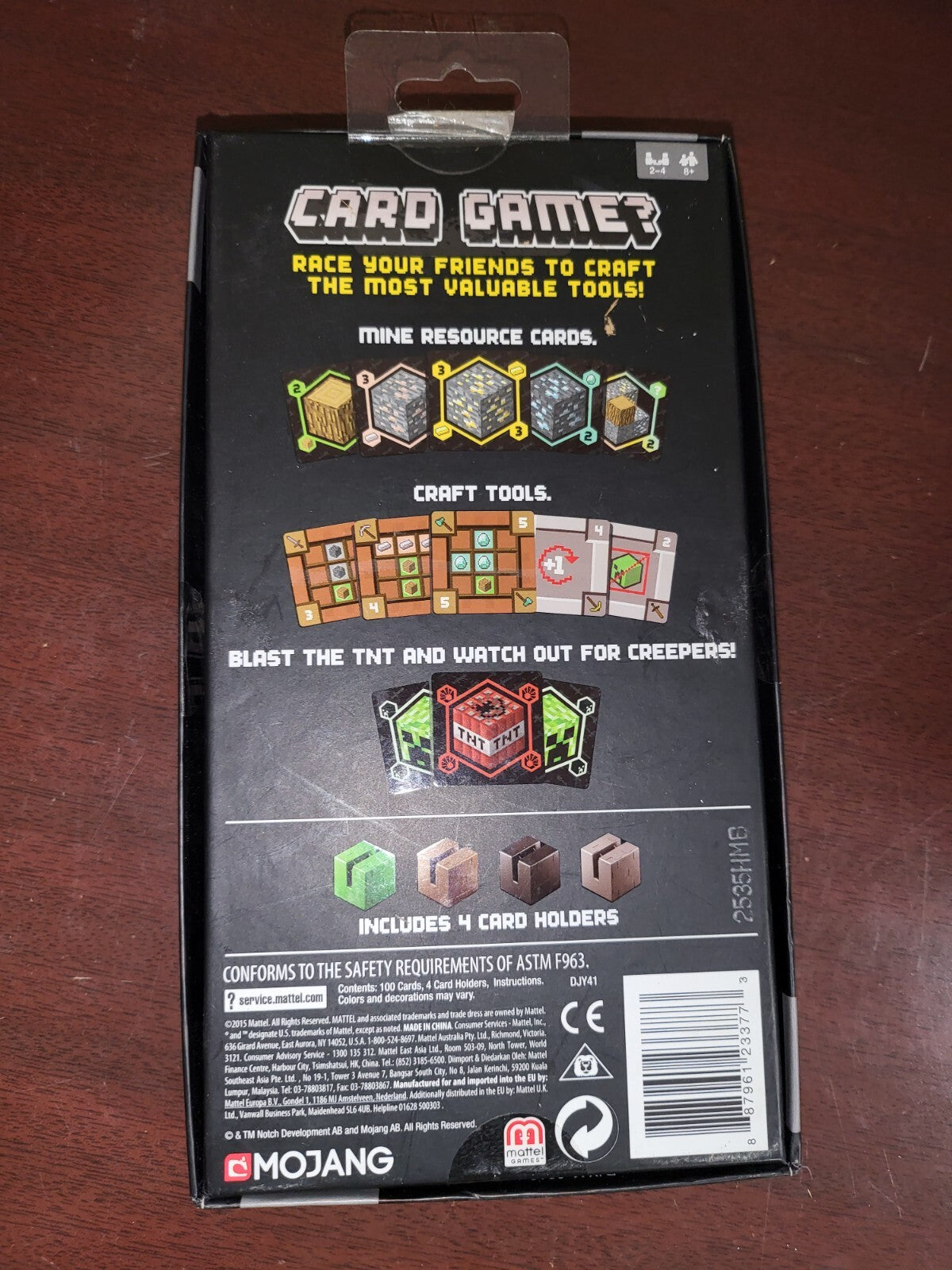 Mine Craft Card Game Age 8+ NIOB
