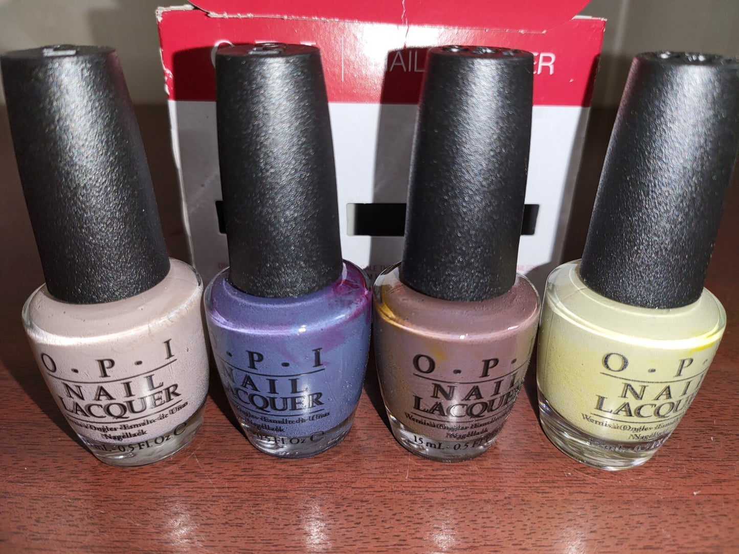 4 OPI Nail Lacquer Polish 15ml ea Great Colors!