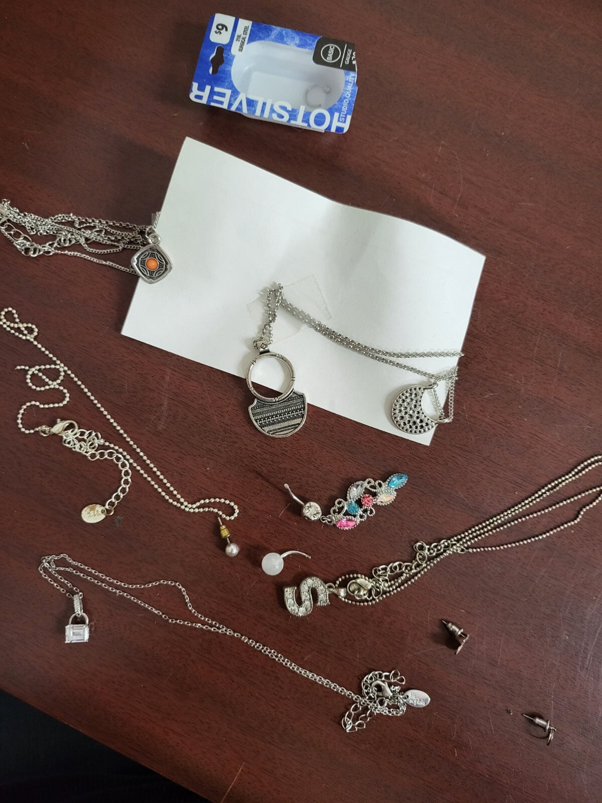Lot of Misc Costume JewelryNecklaces Earrings More #7