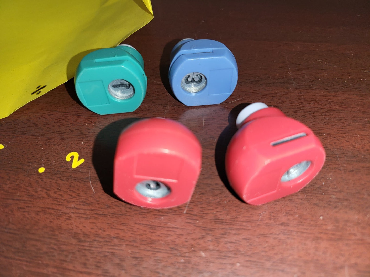 22ct Stamp Cutters Numbers and Symbols 3/8" Cutouts Paper Punch