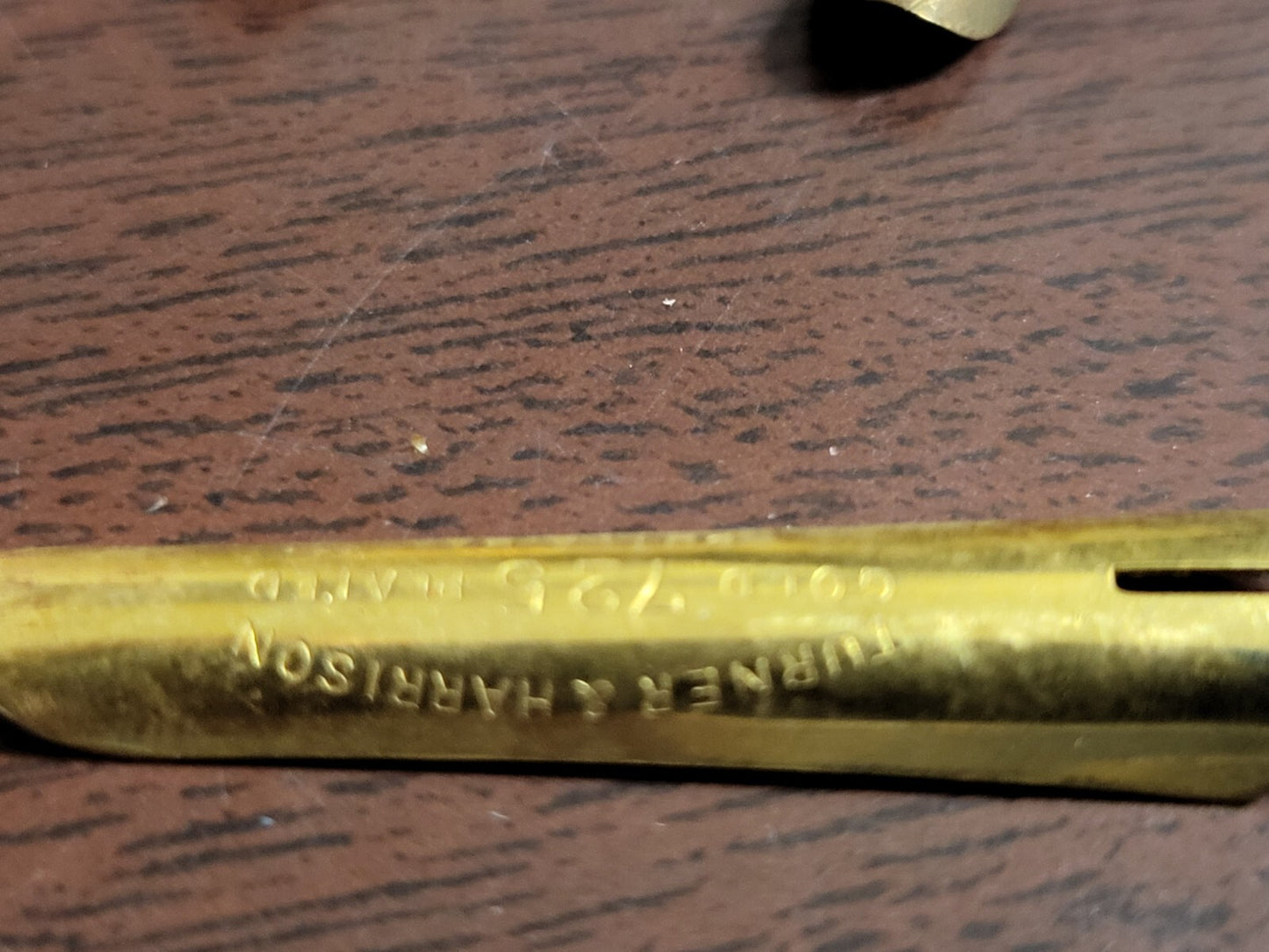 4 Vintage Turner & Harrison Gold .725 Plate Fountain Pen Tips #150