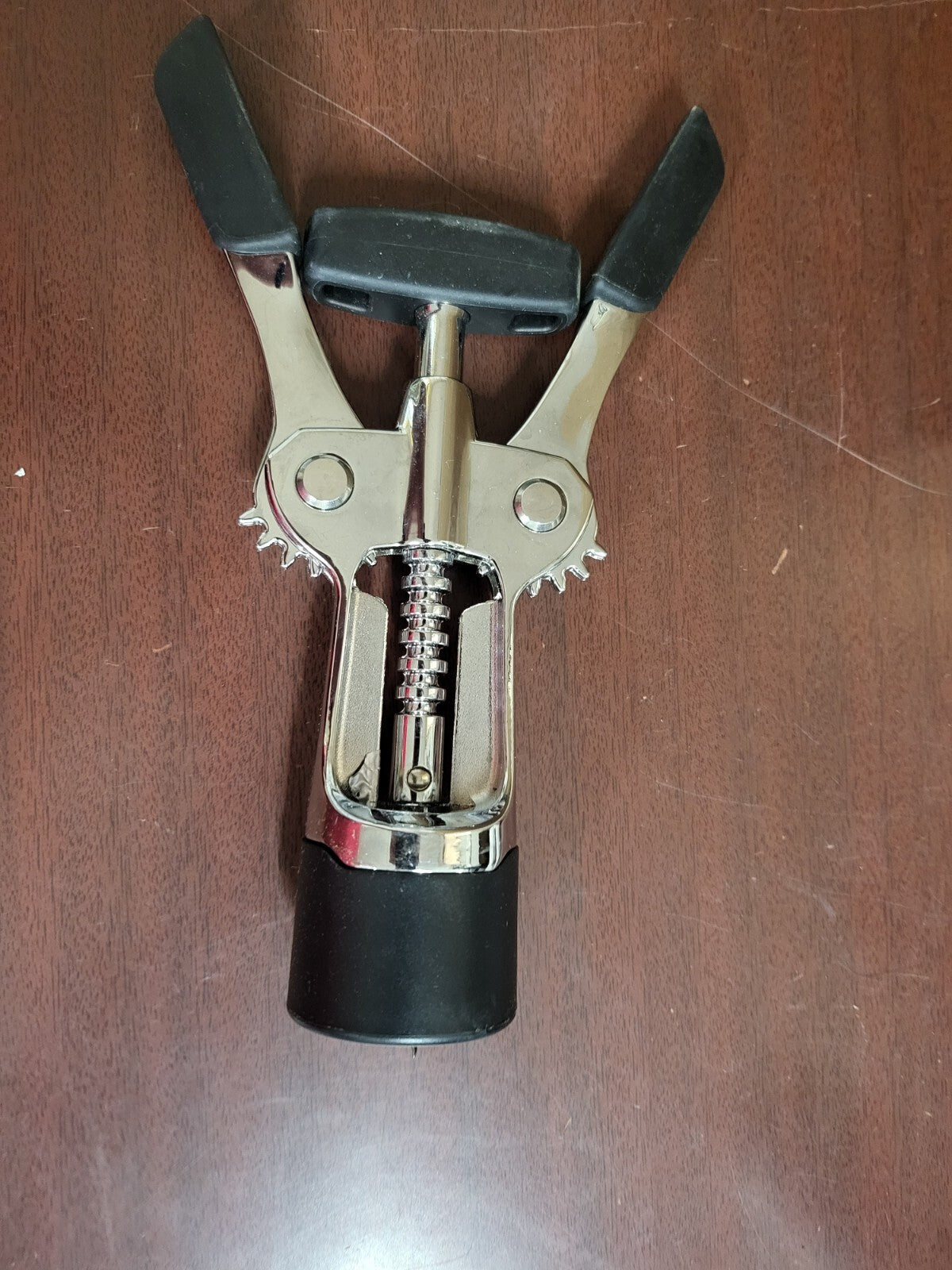 KitchenAid Wine Corkscrew Black & Silver Bottle Opener Cork Popper