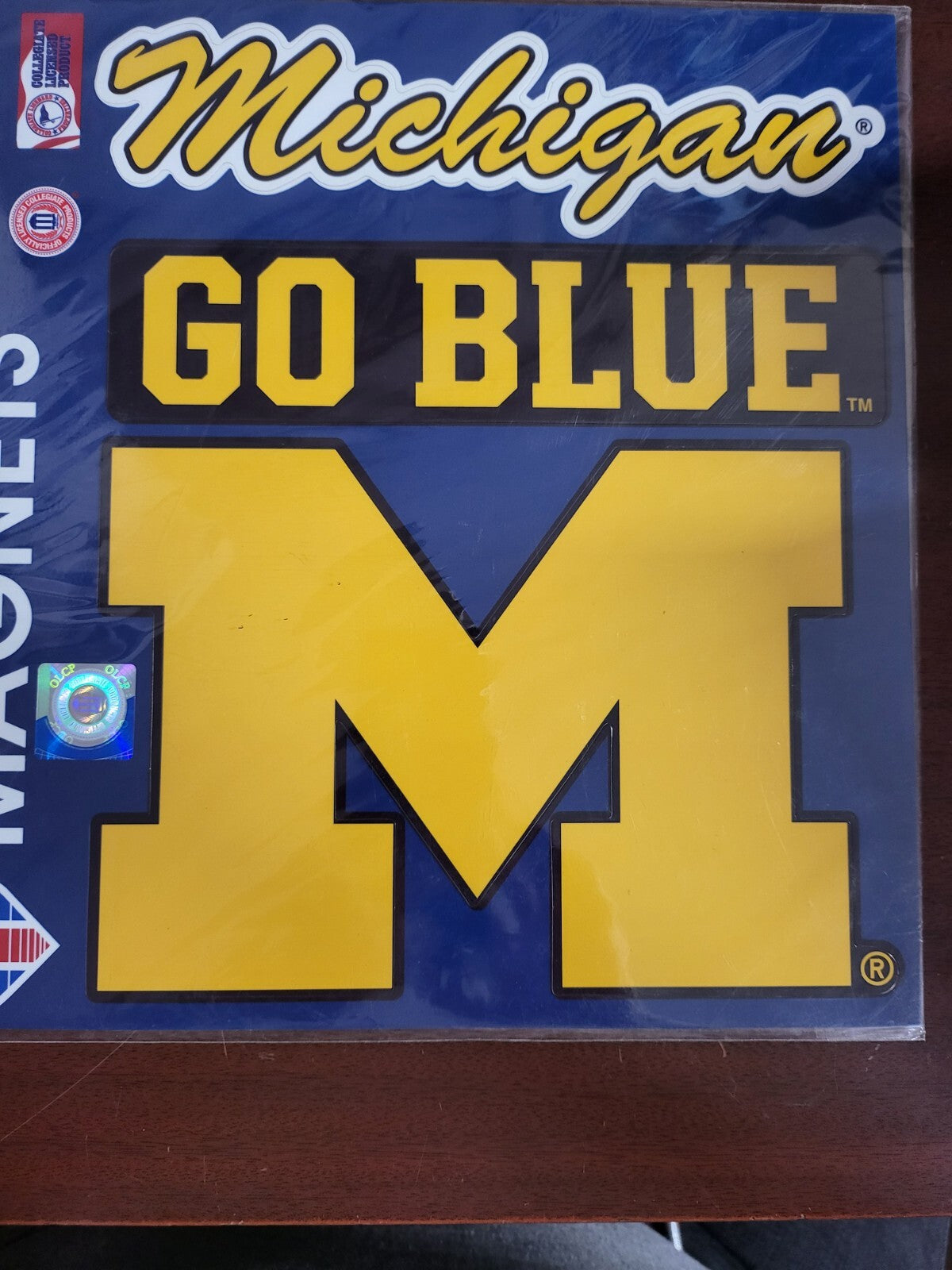 University of Michigan 3 Magnets US Made Officially Licensed Product NIP