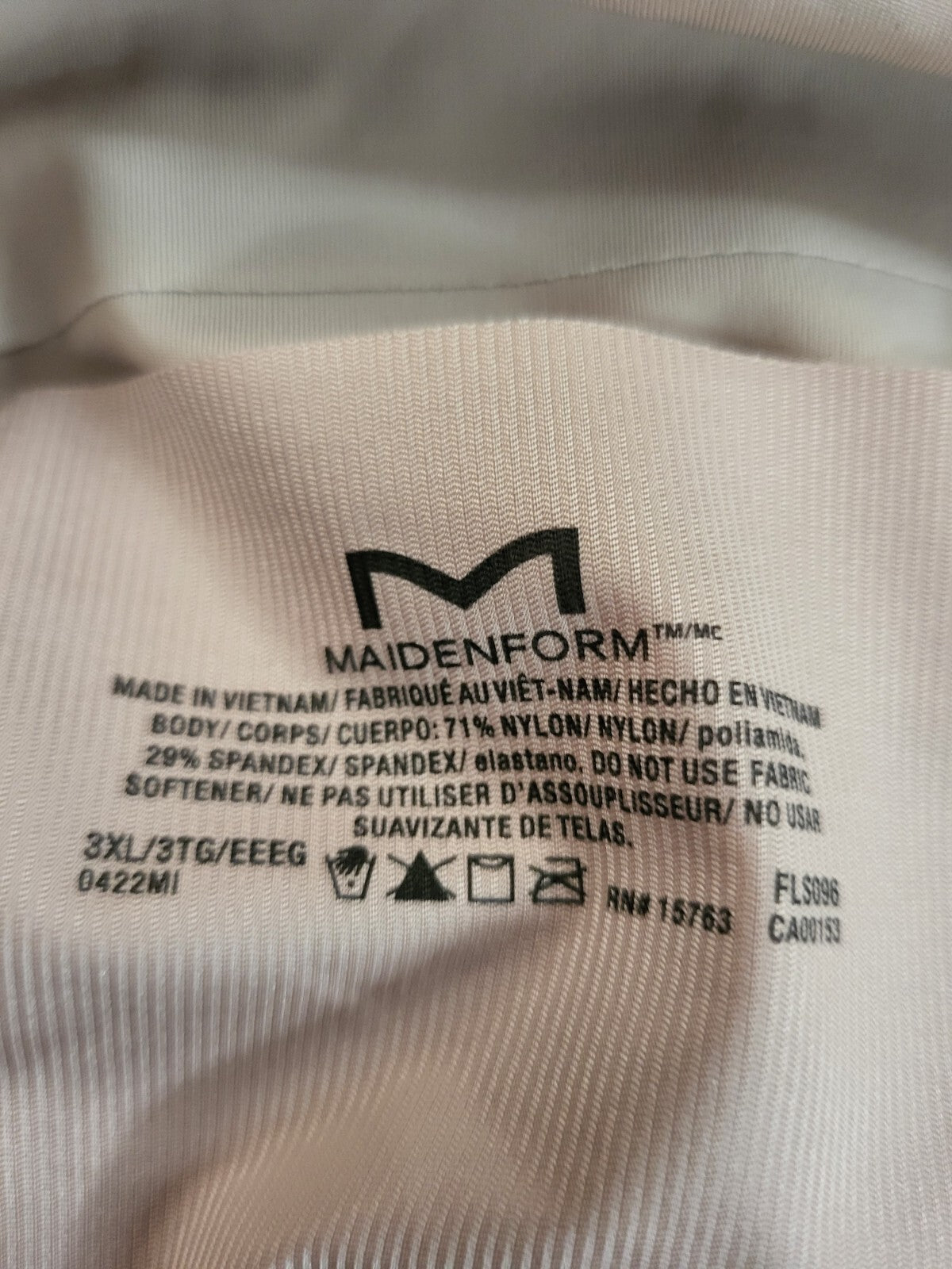 Maidenform Cami Beige size 3XL NWOT Shapewear Ch 32" L 17"