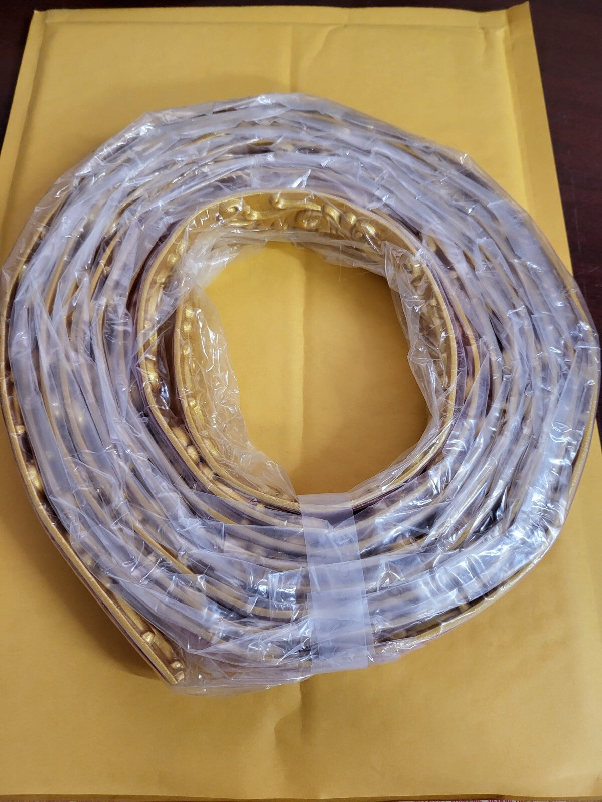 16 ft x 1" Gold Self Adhesive Trim Molding Wall Décor Craft MORE Plastic Dimens