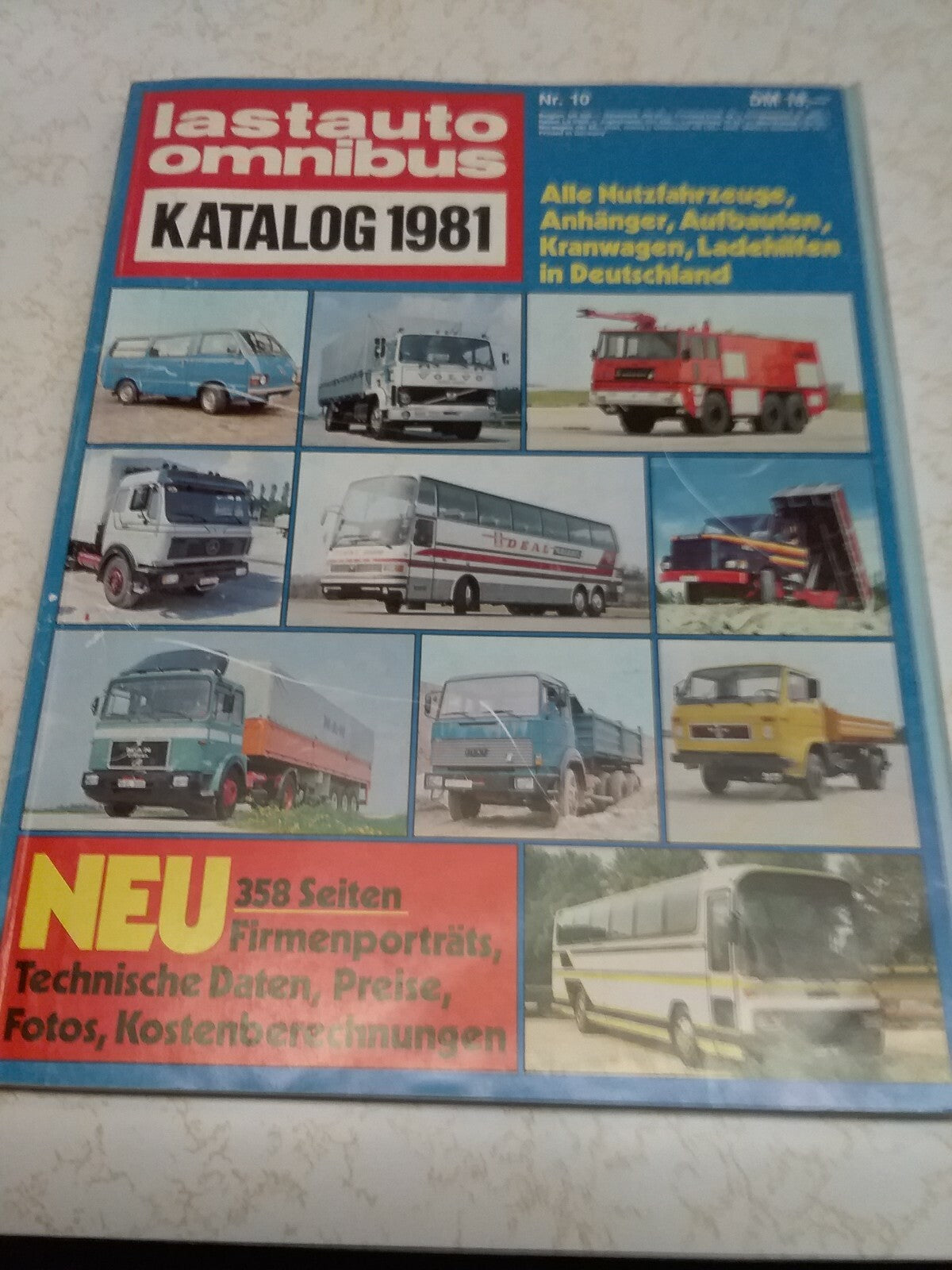 Book - lastauto omnibus Katalog 1981 Alle Nutzfahrzeuge, Anhanger, ... #2608