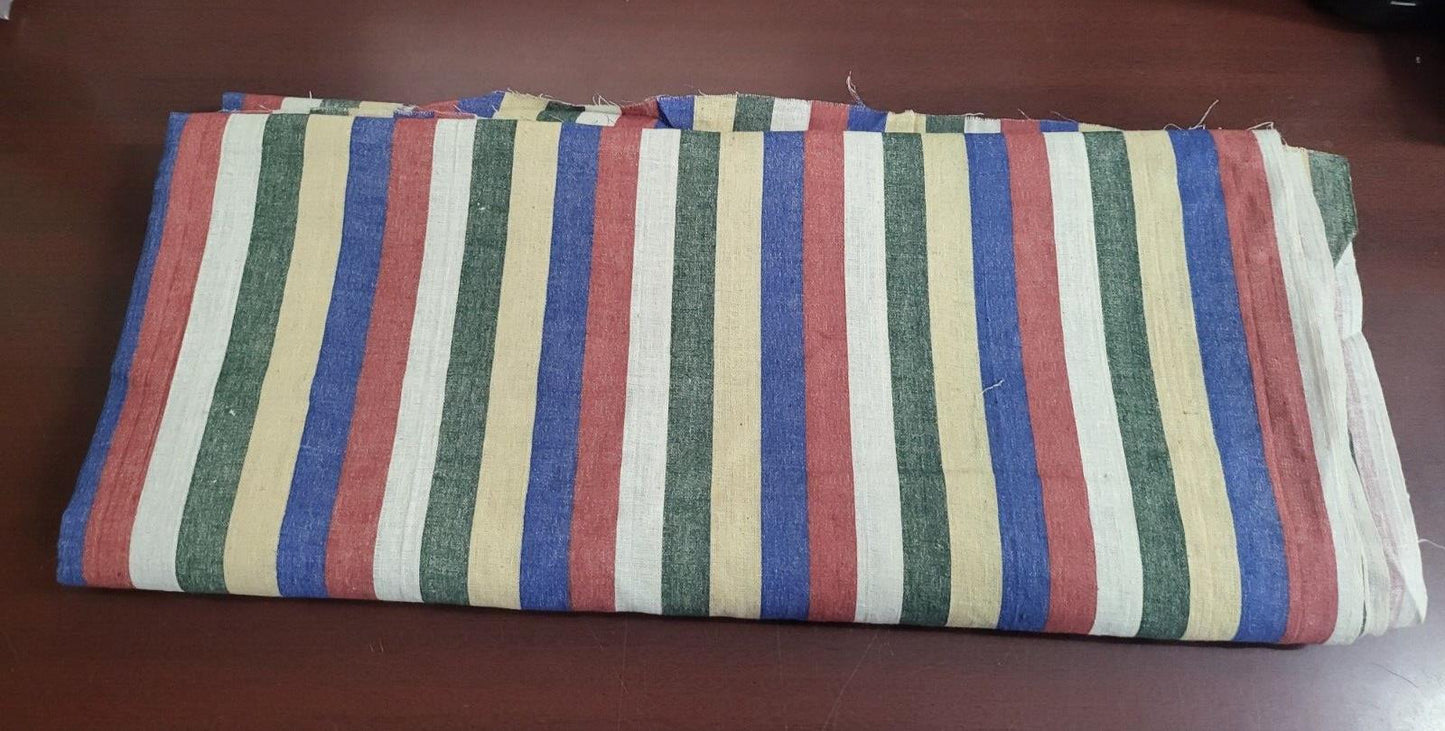 Fabric 40" x 72" Bold Color Stripe Linen* One Sided Print