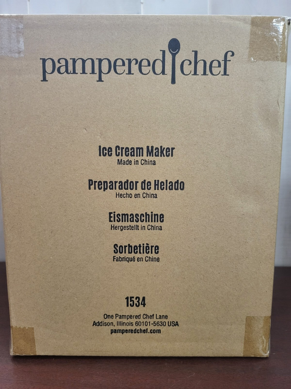 Pampered Chef Electric Ice Cream Maker #1534 New In Box 1 Qt 12W