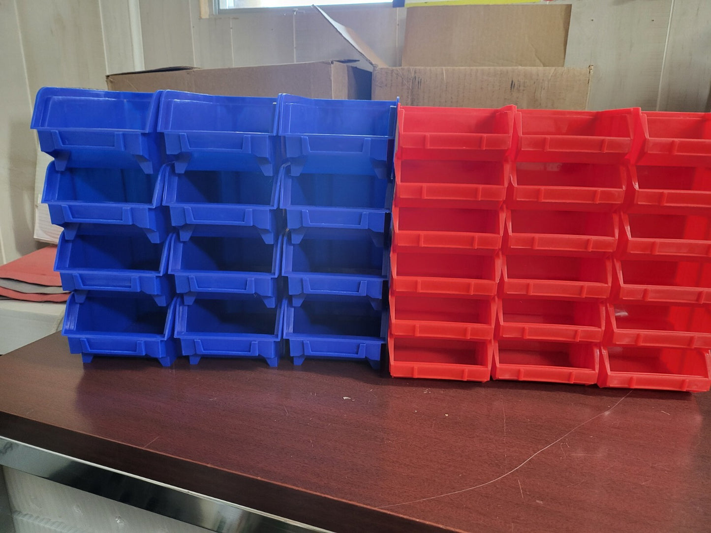 Plastic Storage Bins Garage Organizer Wall Set Tools Hardware More *desc