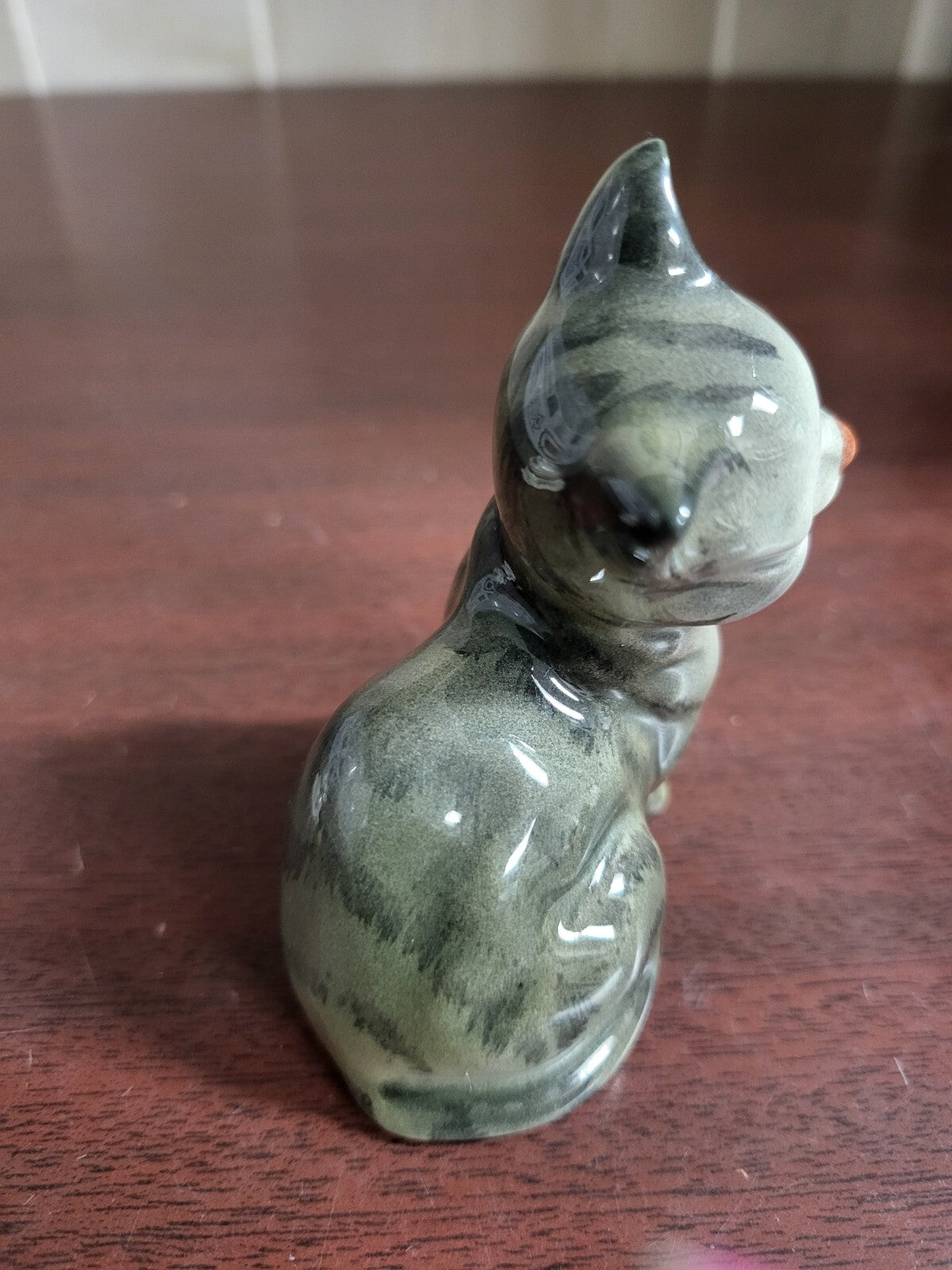 Beswick Cat Kitten Gray Tabby Figurine 3H x 2.5"W Porcelain