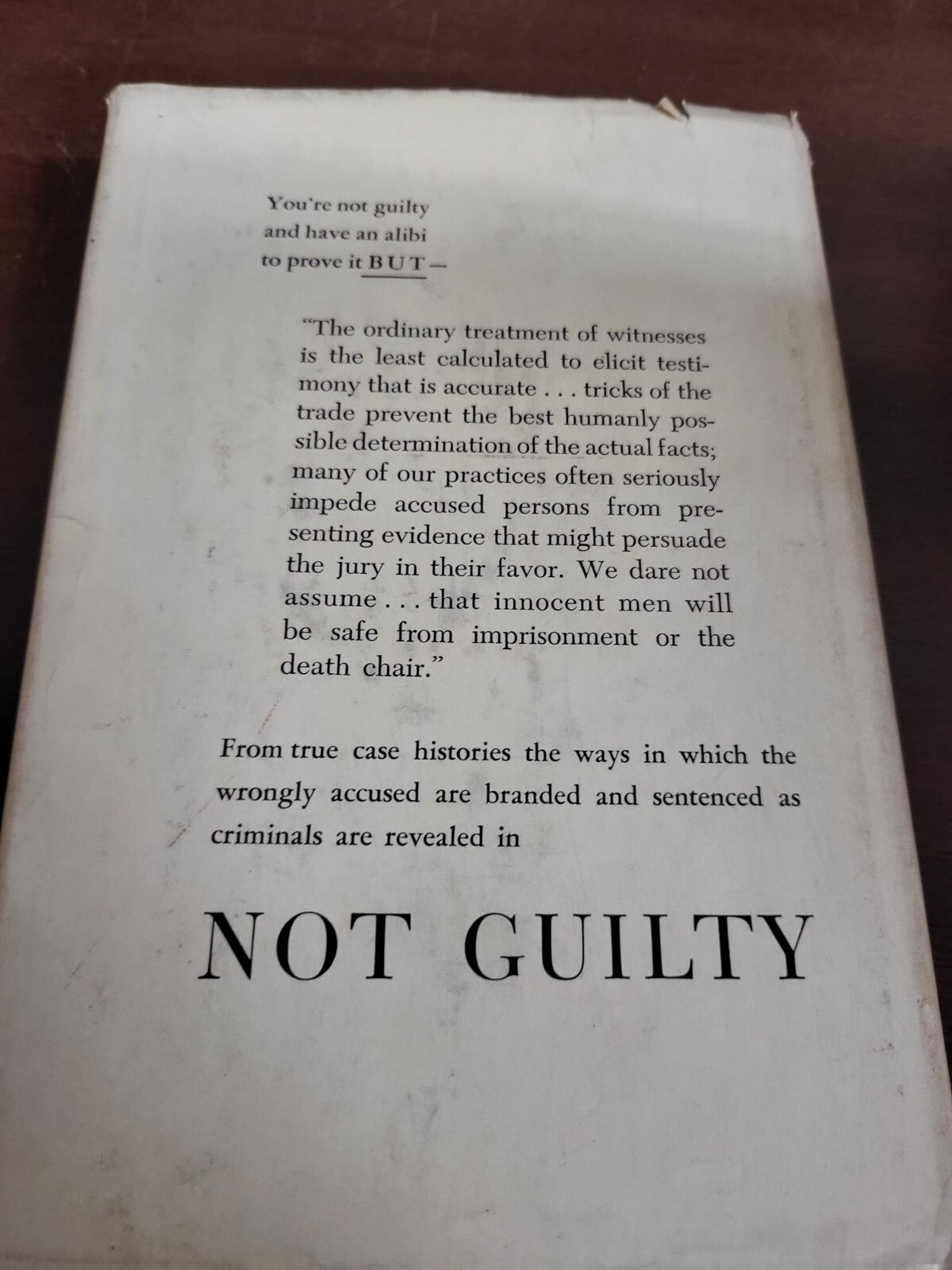 Book ~ Not Guilty 36 Cases...* by Judge Frank & Barbara Frank 1957 #2872