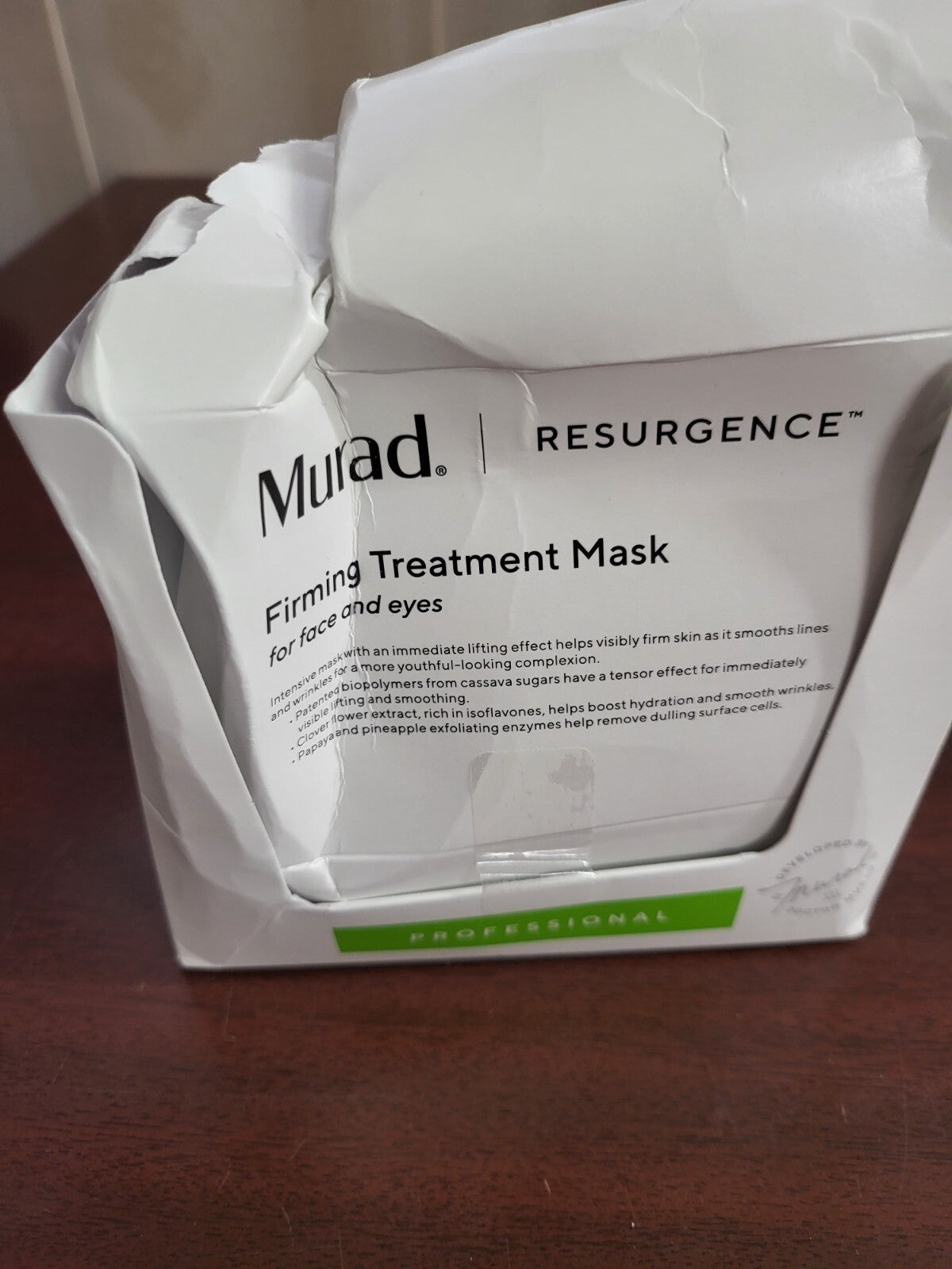 6 ct Murad Resurgence Firming Treatment Mask for Face & Eyes Professional Facial