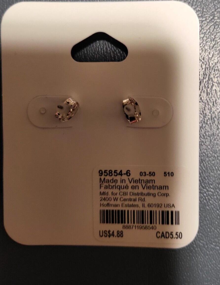 Claire's Pierced Earrings Unicorns Silver & Multicolor ~1/4w x 1/2"H Sensitive