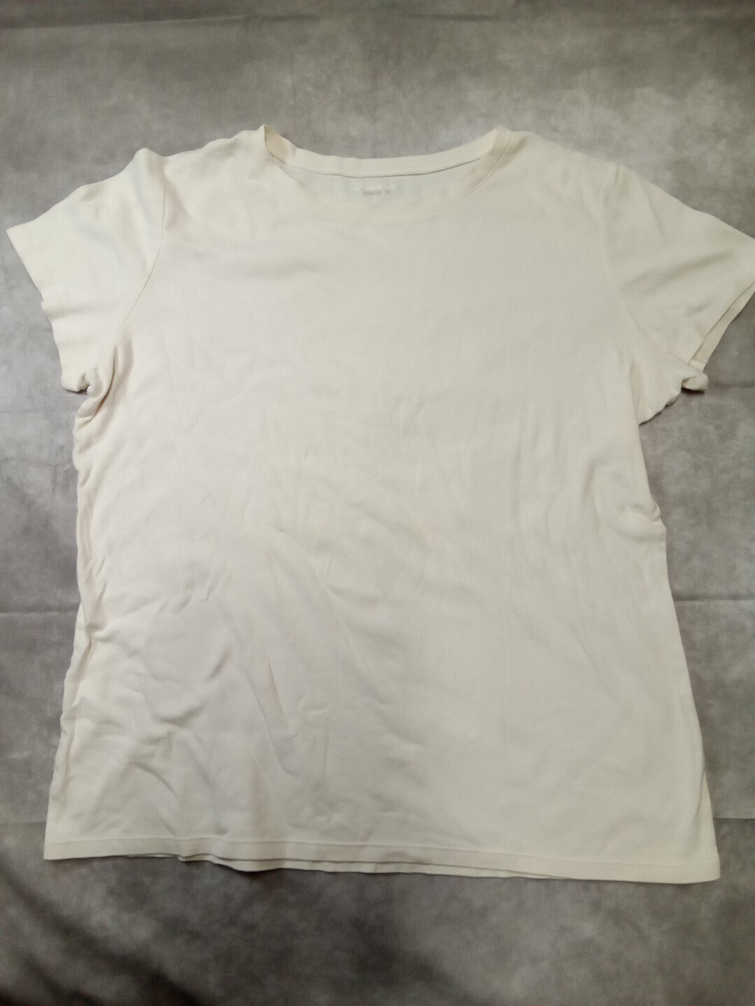 EDDIE BAUER Women's Favorite Short-Sleeve Crewneck T-Shirt Petite 2XL Off White