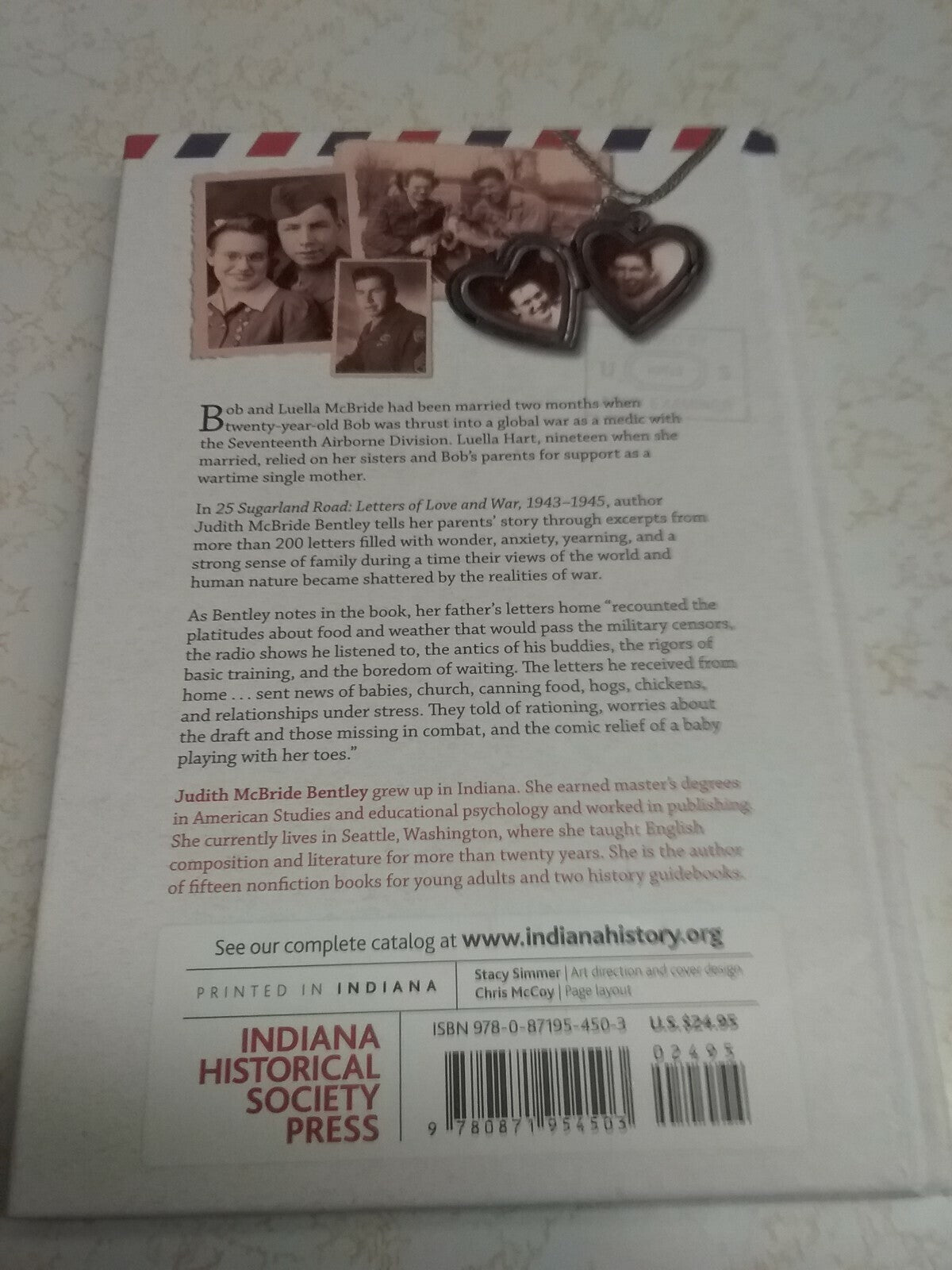 Book - 25 Sugarland Road Letters of Love and War 1943-1945 McBride Bentley #2616