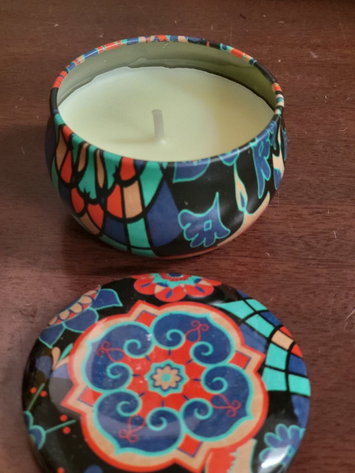 Scented Candle in Tin 2.5oz LEMON Soy Wax 2.5 x 1.6"
