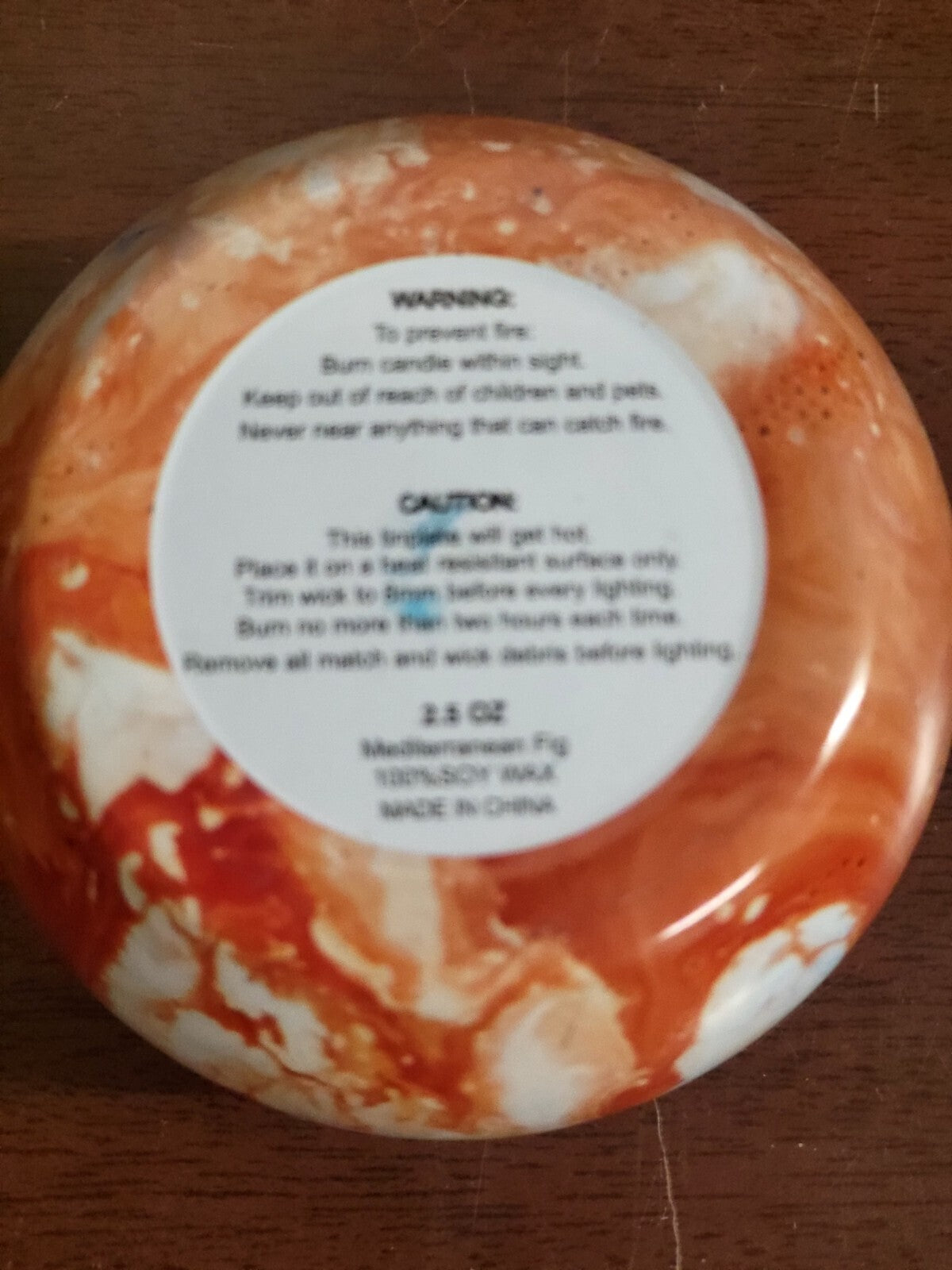 Scented Candle in Tin 2.5oz Soy Wax 2.5 x 1.6"