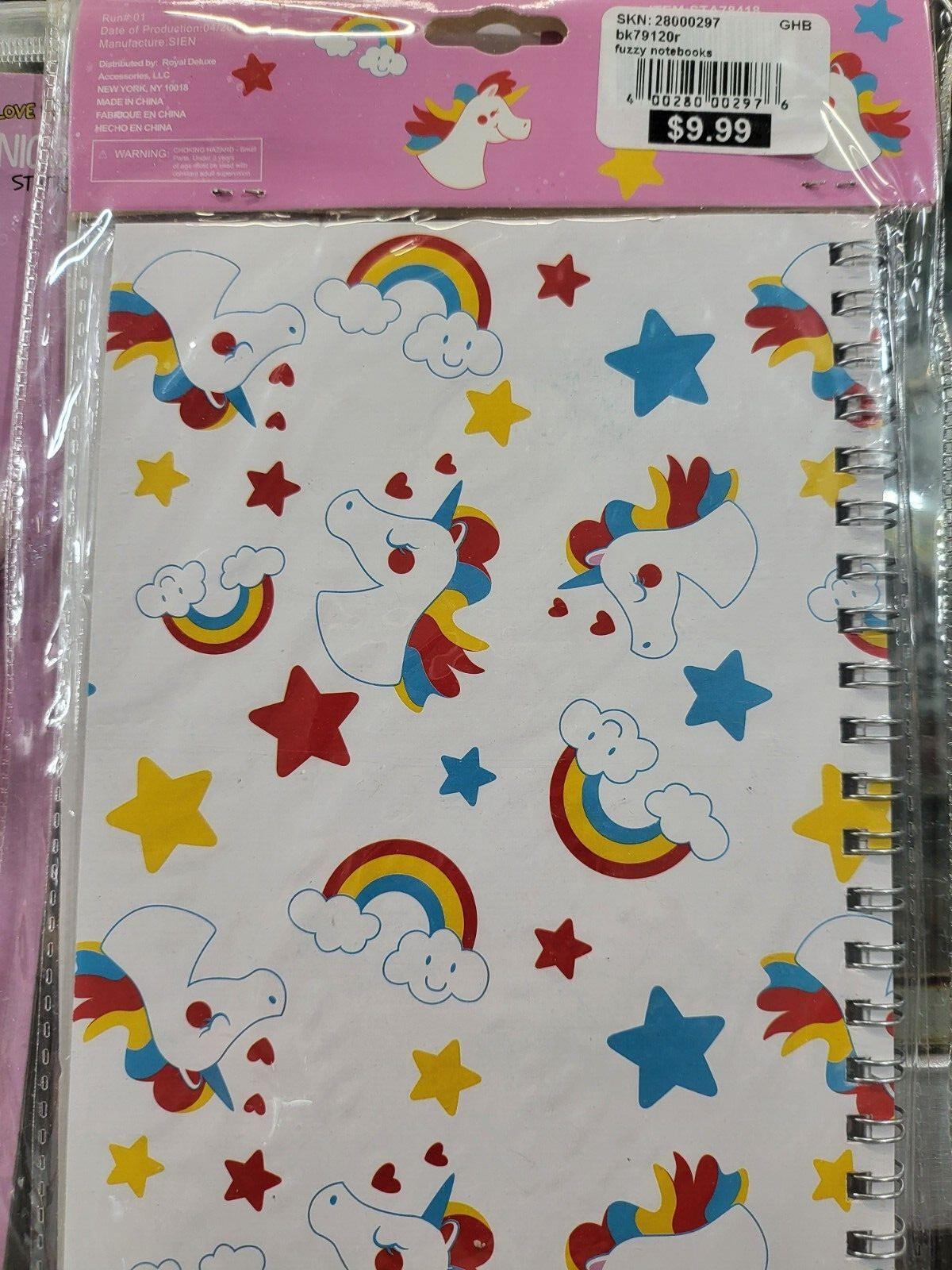 I Love School Unicorn Stationery Set incl Spiral Notebook 6 Pencils 8 Erasers