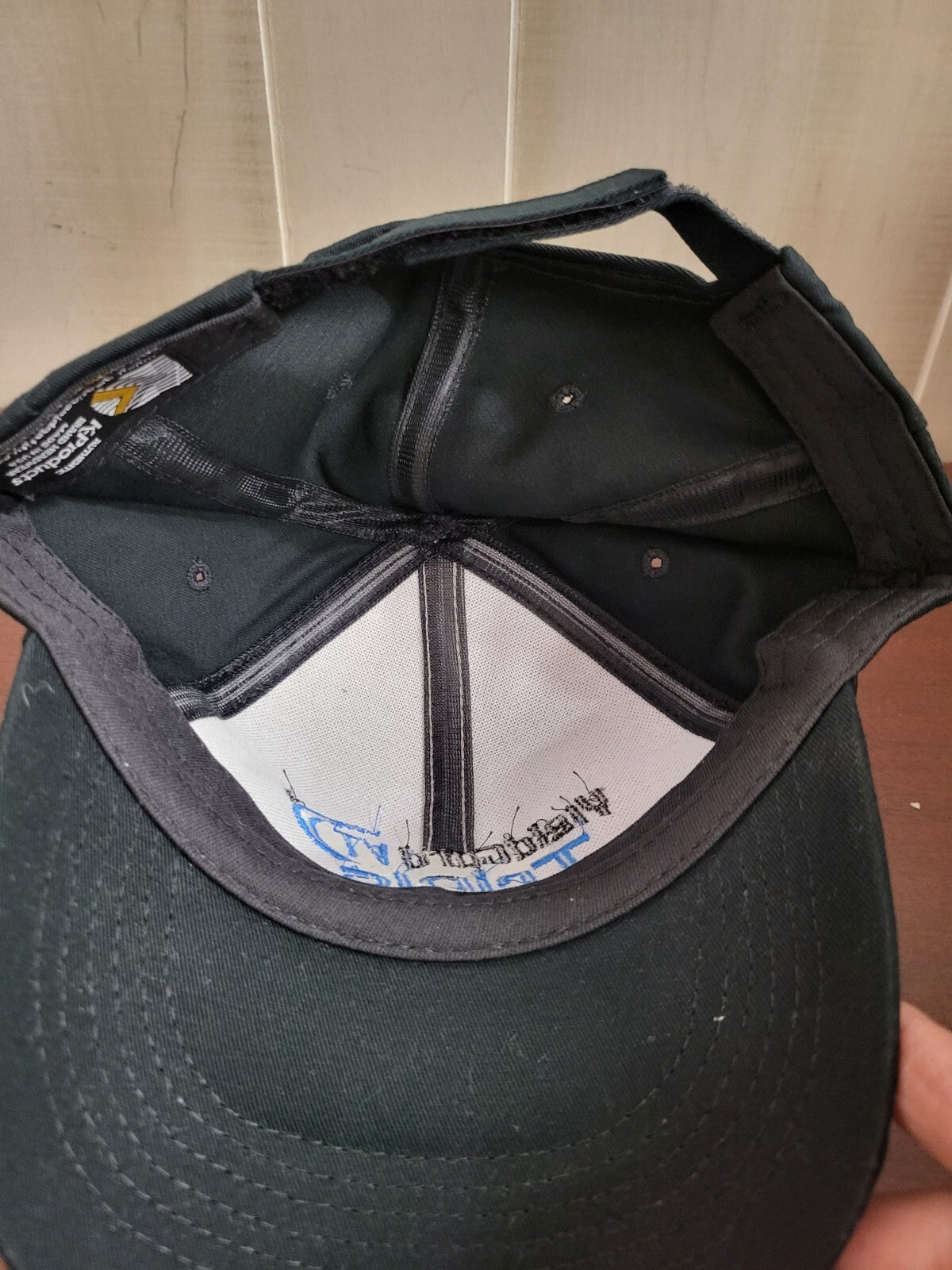 Baseball Cap YIELDGARD VT TRIPLE Black & Gray Snap Back Fabric Hat Sport Cap