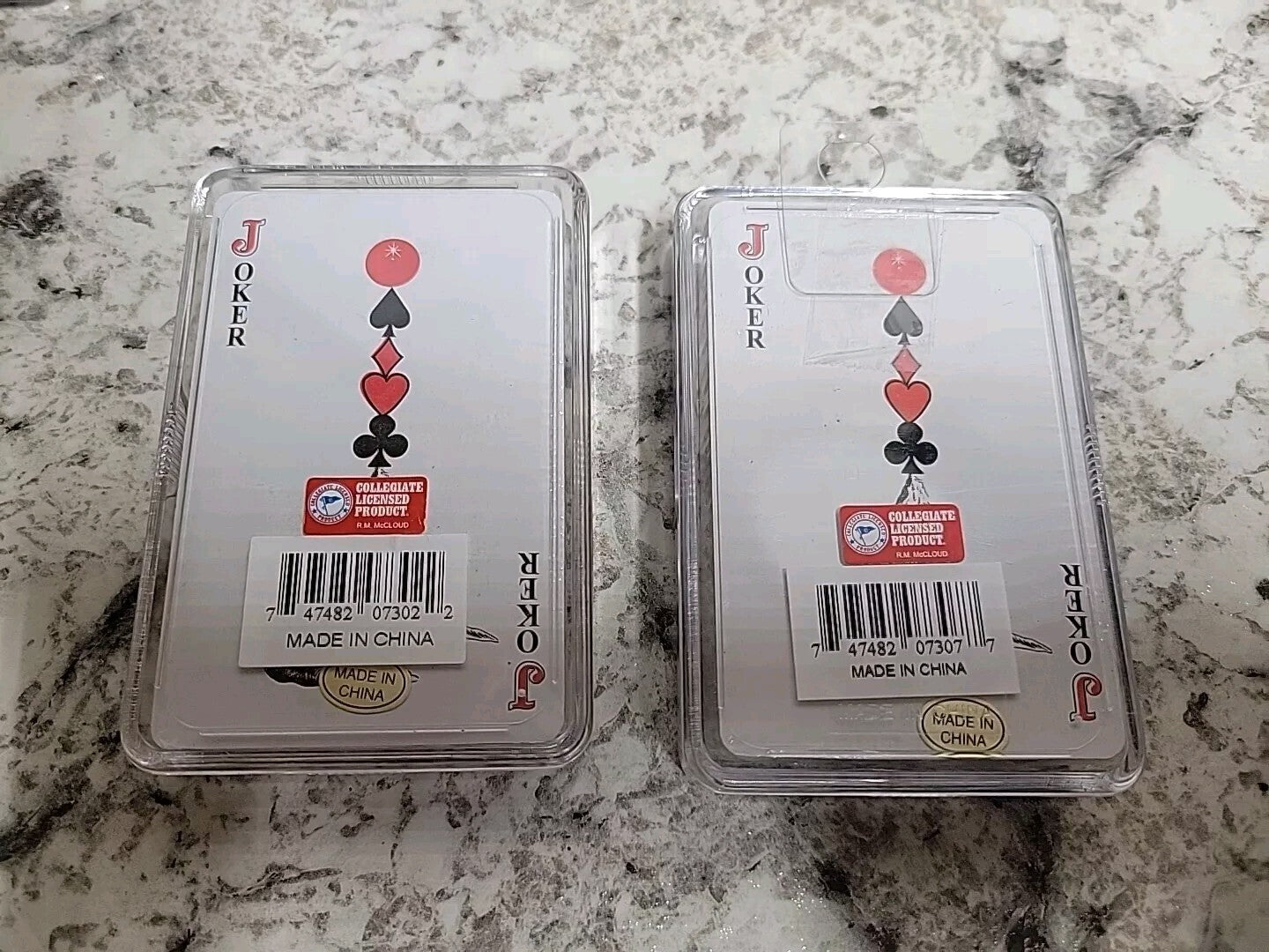 2 decks of Ohio State Playing Cards. One Black Deck, One Red Deck Sealed New
