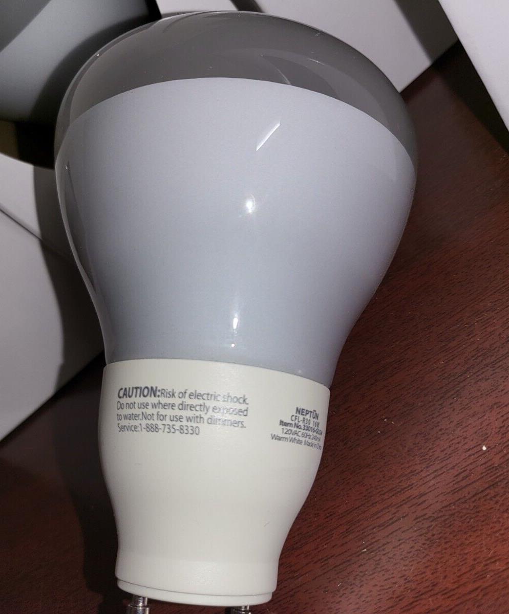 Light Bulb Neptun CFL-R30 16W Self Ballasted Lamp Warm White NIB 120VAC 60Hz