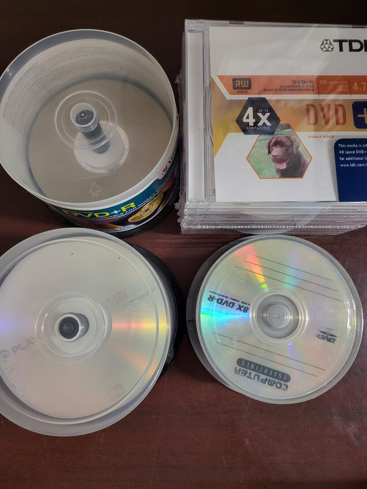 105ct DVD-R CD Lot ~ Verbatim TDK More Blank Compact Disc *see pics
