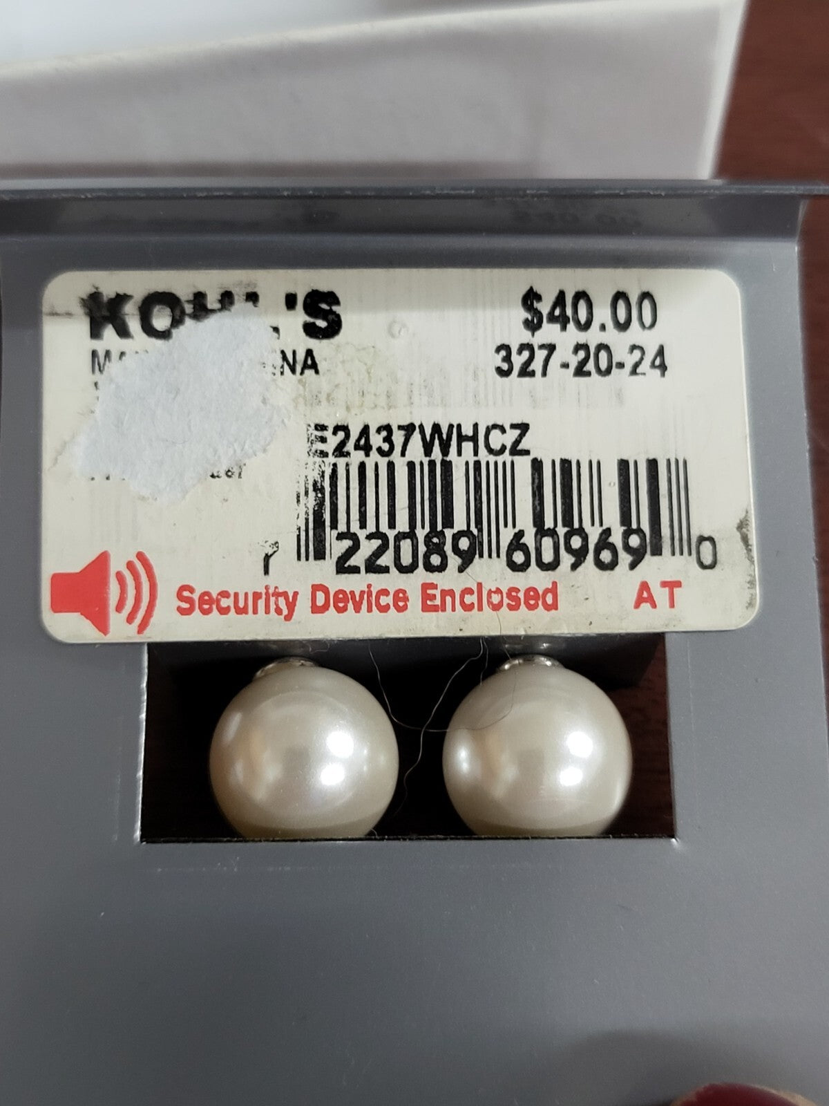 Primrose Earrings Cubic Zirconia Studs Sterling Silver Reversible Pearl #173