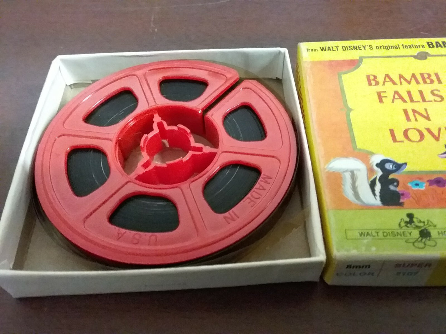 Disney Home Movies Super 8 Film 8mm Color Bambi Falls in Love Original Box