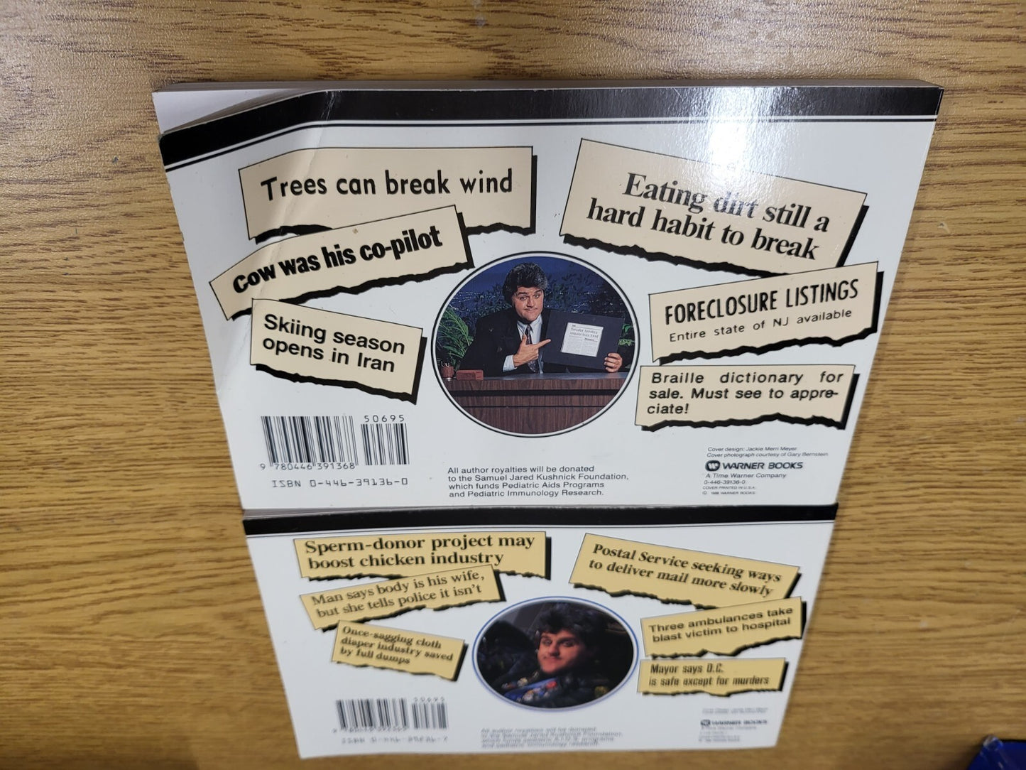 2 Books - Headlines & More Headlines As Featured on The Tonight Show Real #2733