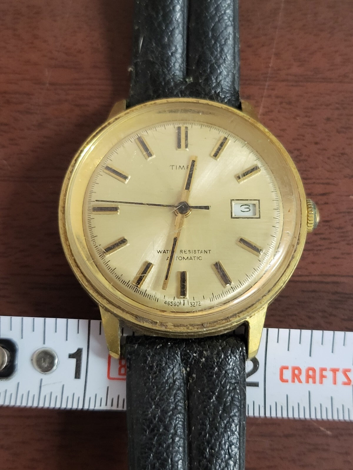 Vintage Timex Automatic Wrist Watch Date Complication Runs #146