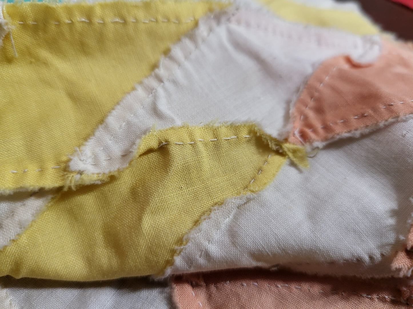Quilting Fabric 1/2 of Texas Star 74" point to point Smooth Texture Part Quilt
