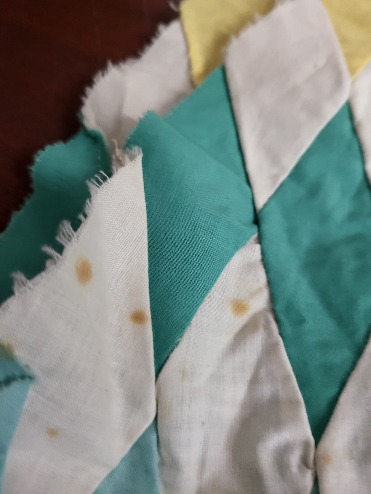 Quilting Fabric 1/2 of Texas Star 74" point to point Smooth Texture Part Quilt