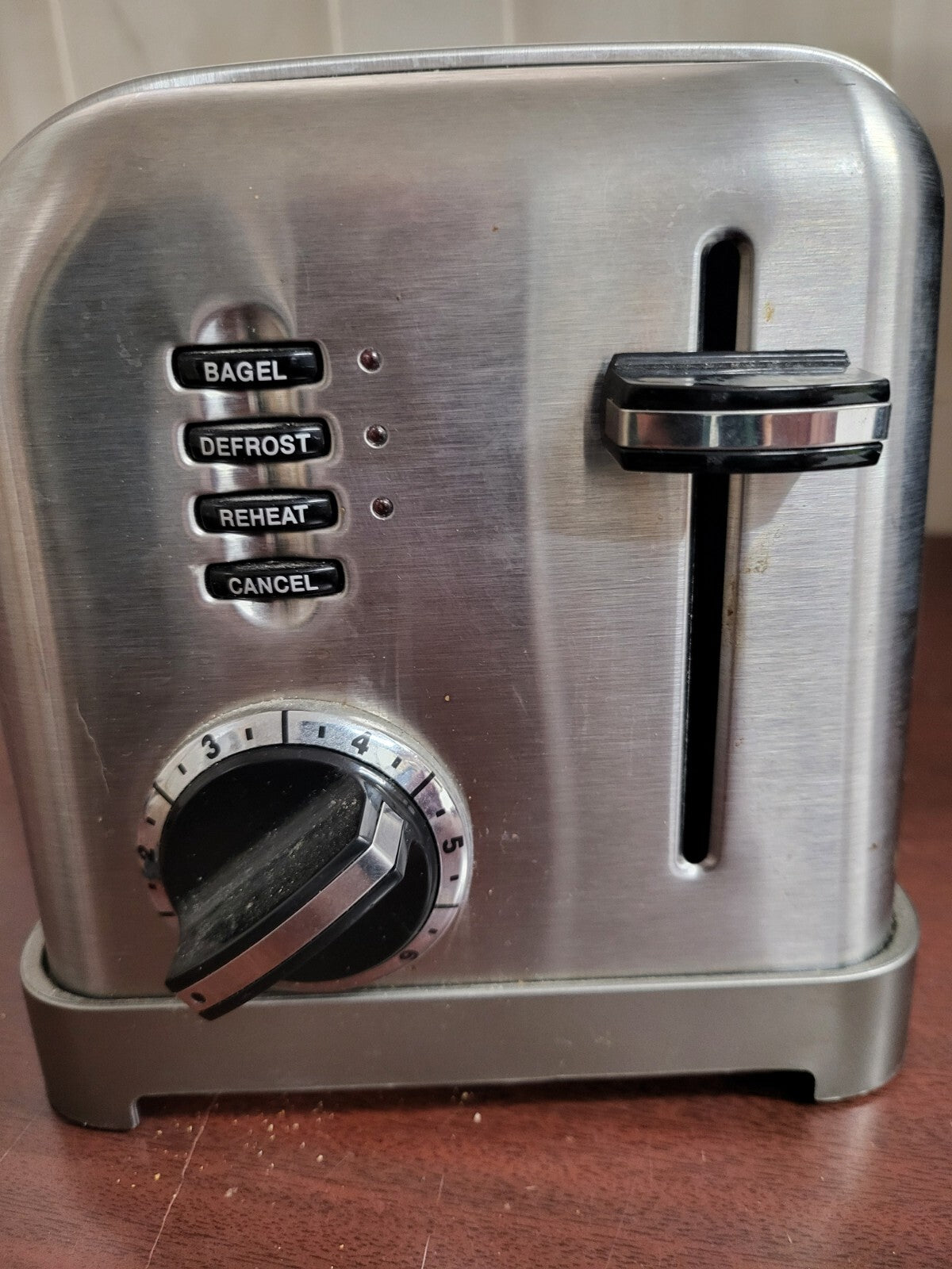 Cuisinart Custom 2 Slice Toaster Stainless Steel Bread Bagels Defrost Reheat
