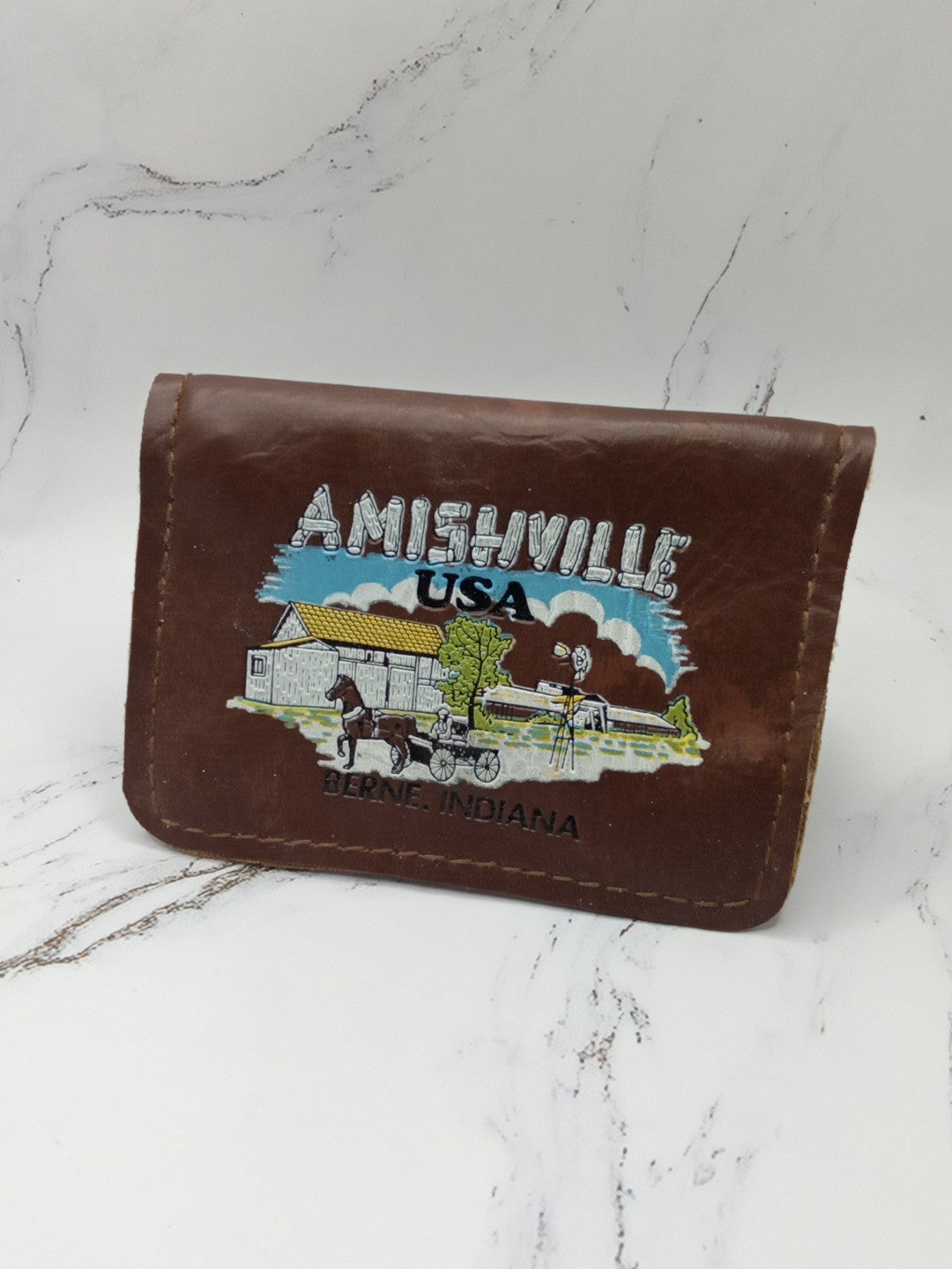 Amishville USA Berne Indian Change Keychain Wallet