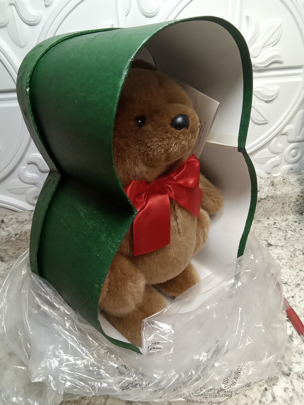 Holiday Workshop Teddy Bear In A Box