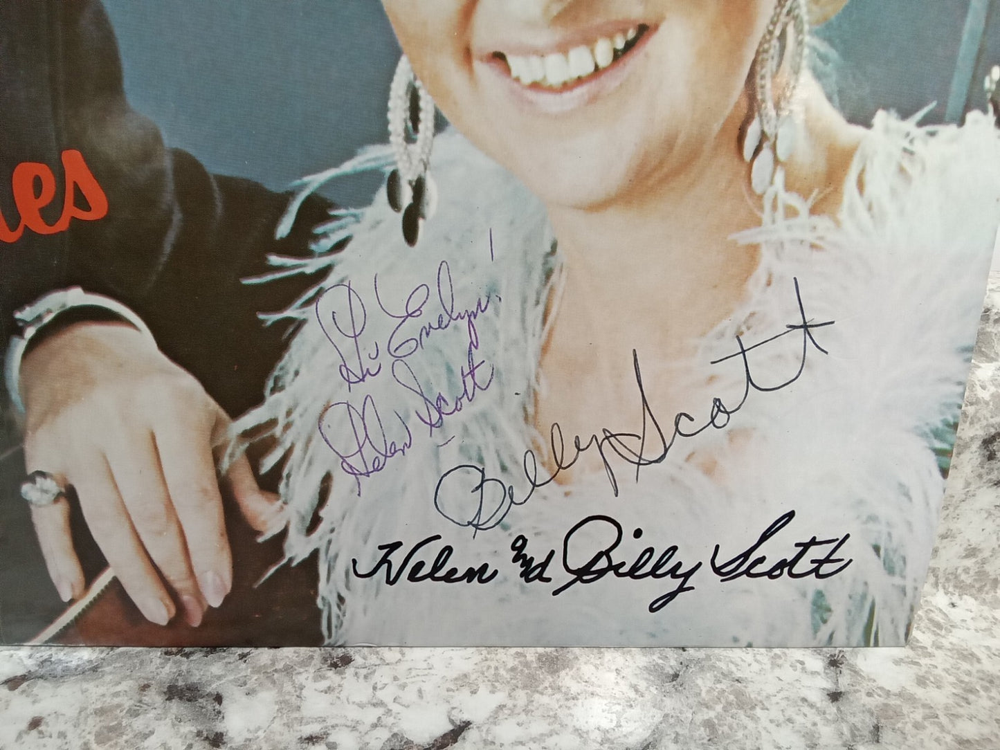 Good Times Vinyl Record Signed Copy Helen And Billy Scott