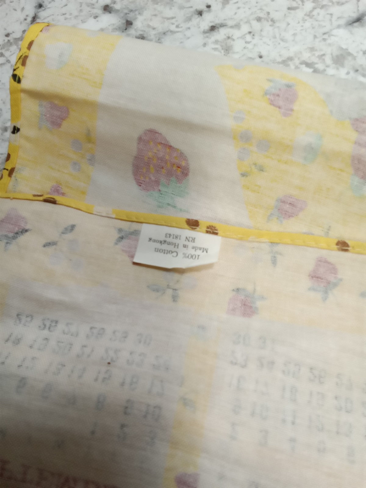 1977 Strawberry Designed Roll Up Wall Calendar