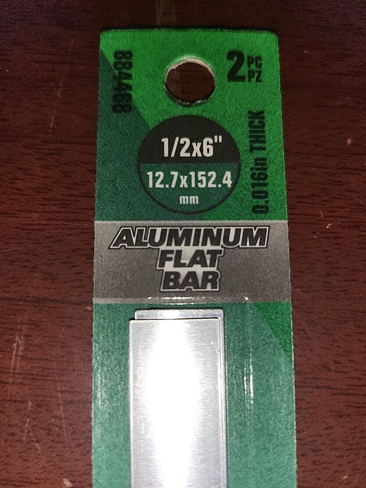 3 - 2pc Hillman Aluminum Flat Bar 1/2 x 6" x .016" #884468 Mill Stock Machining