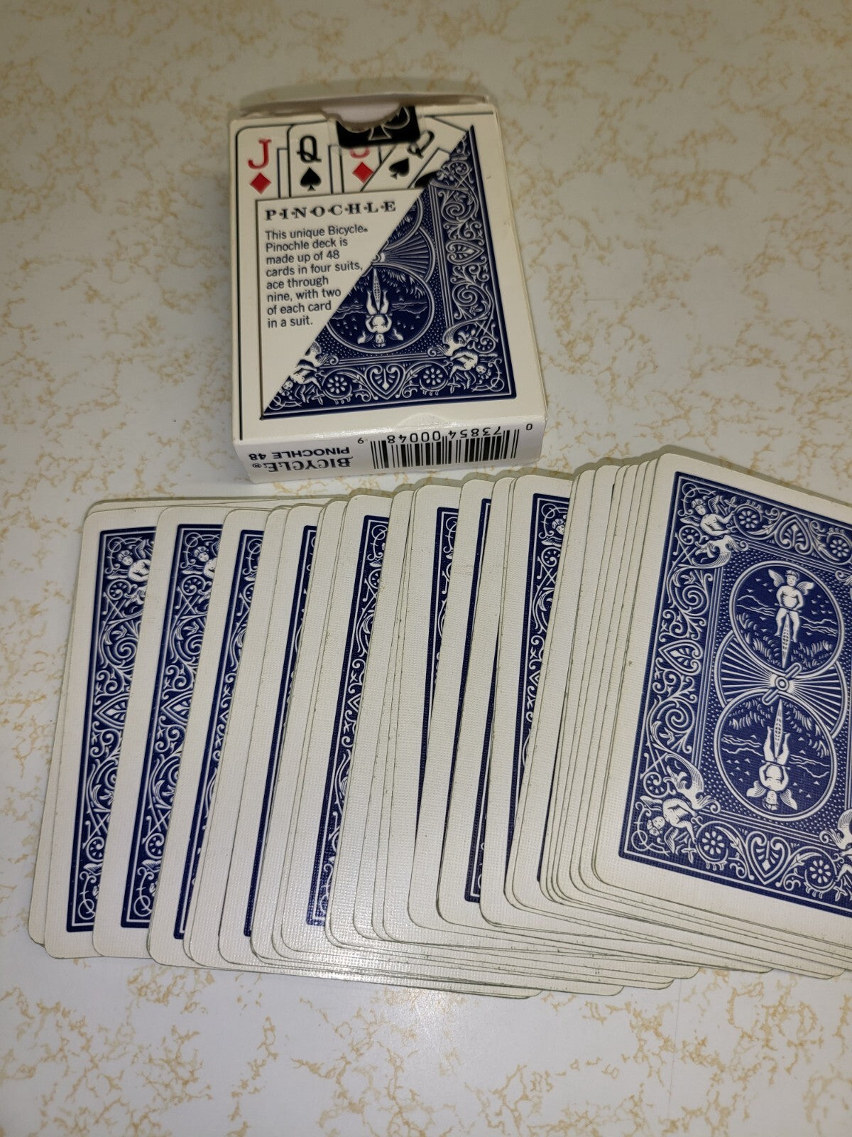Playing Cards Bicycle Pinochle Deck in Box - COMPLETE 48 Card Deck