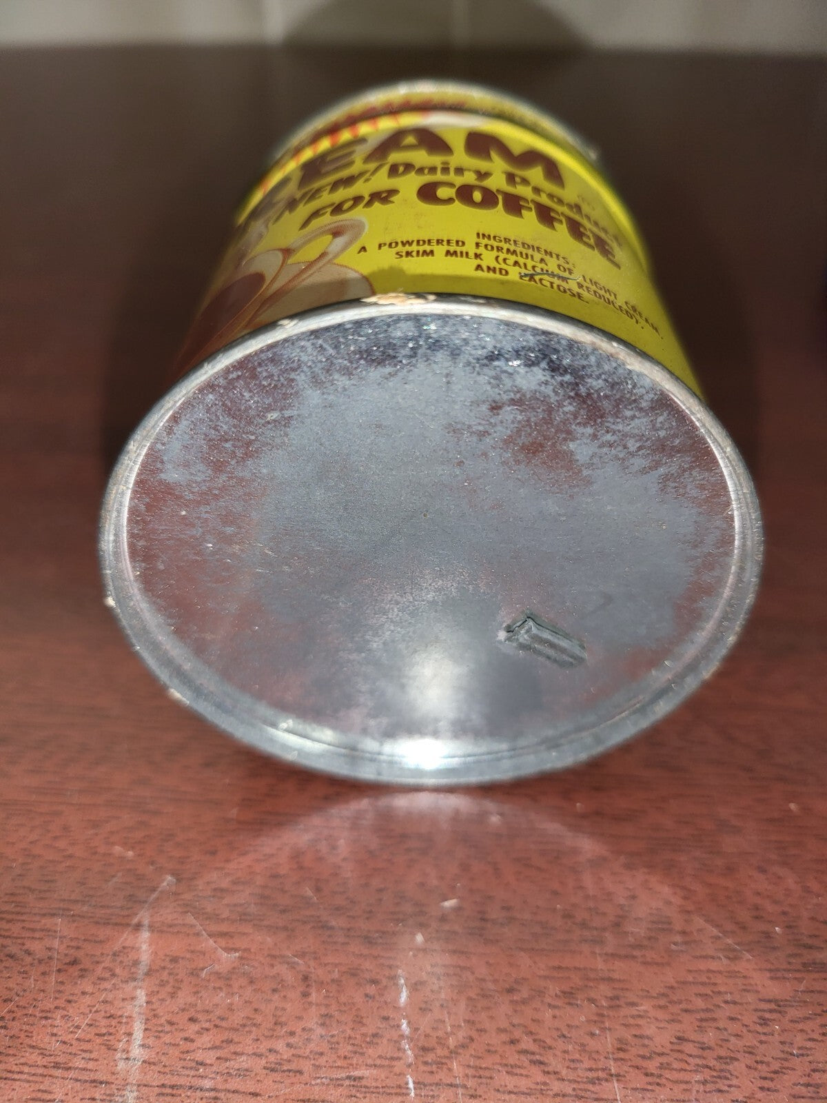 Vintage Can Pream Dairy Product for Coffee 4oz empty ~ 2.75 x 2.75"