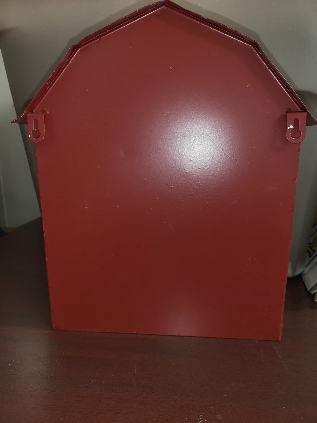 Letters to Santa Mailbox 12.75 x 11 x 4" Red Hanging or Free Standing Metal Drop