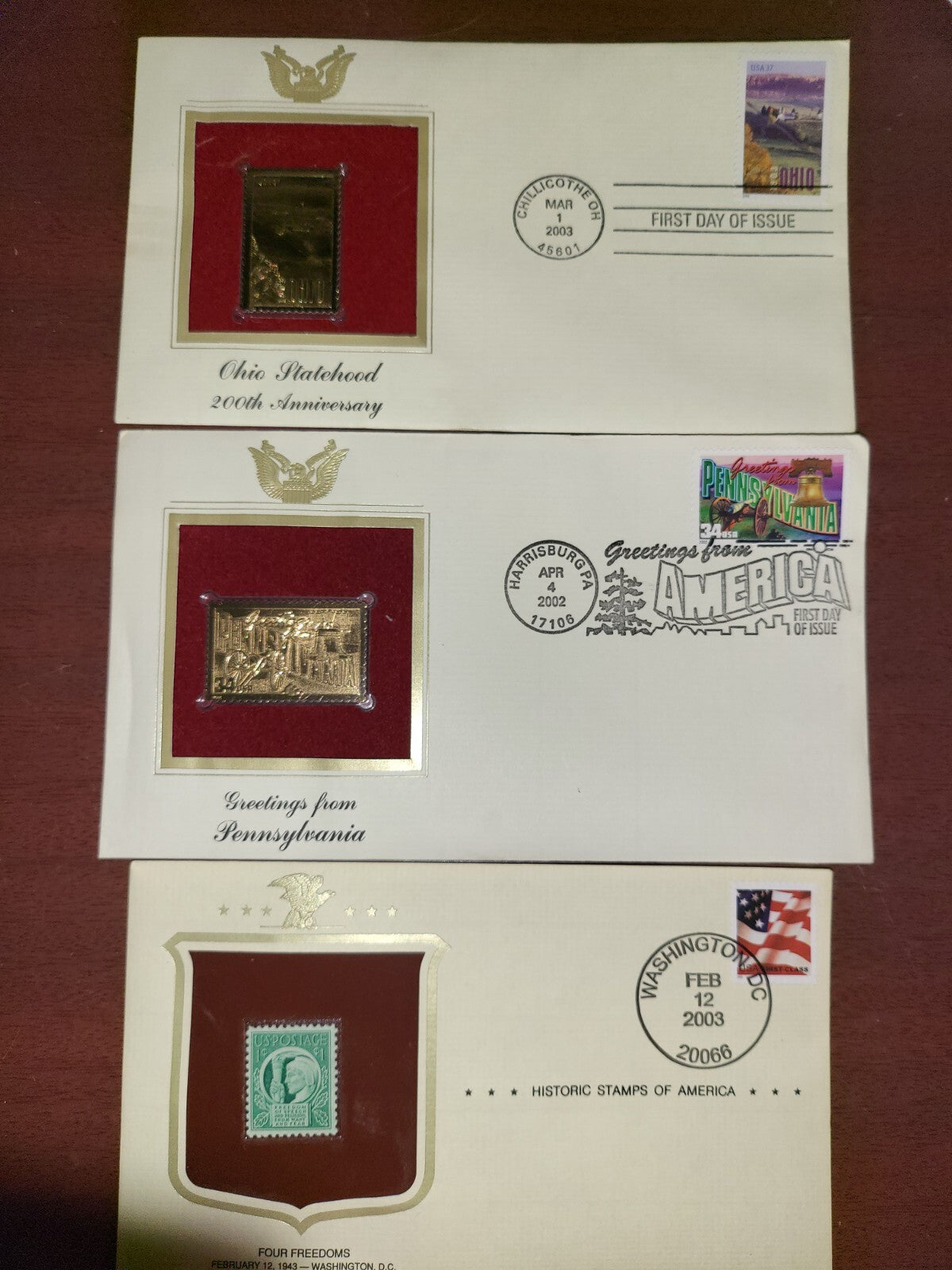 3 Collector Stamps NOS in Original Envelopes #106 *see descr
